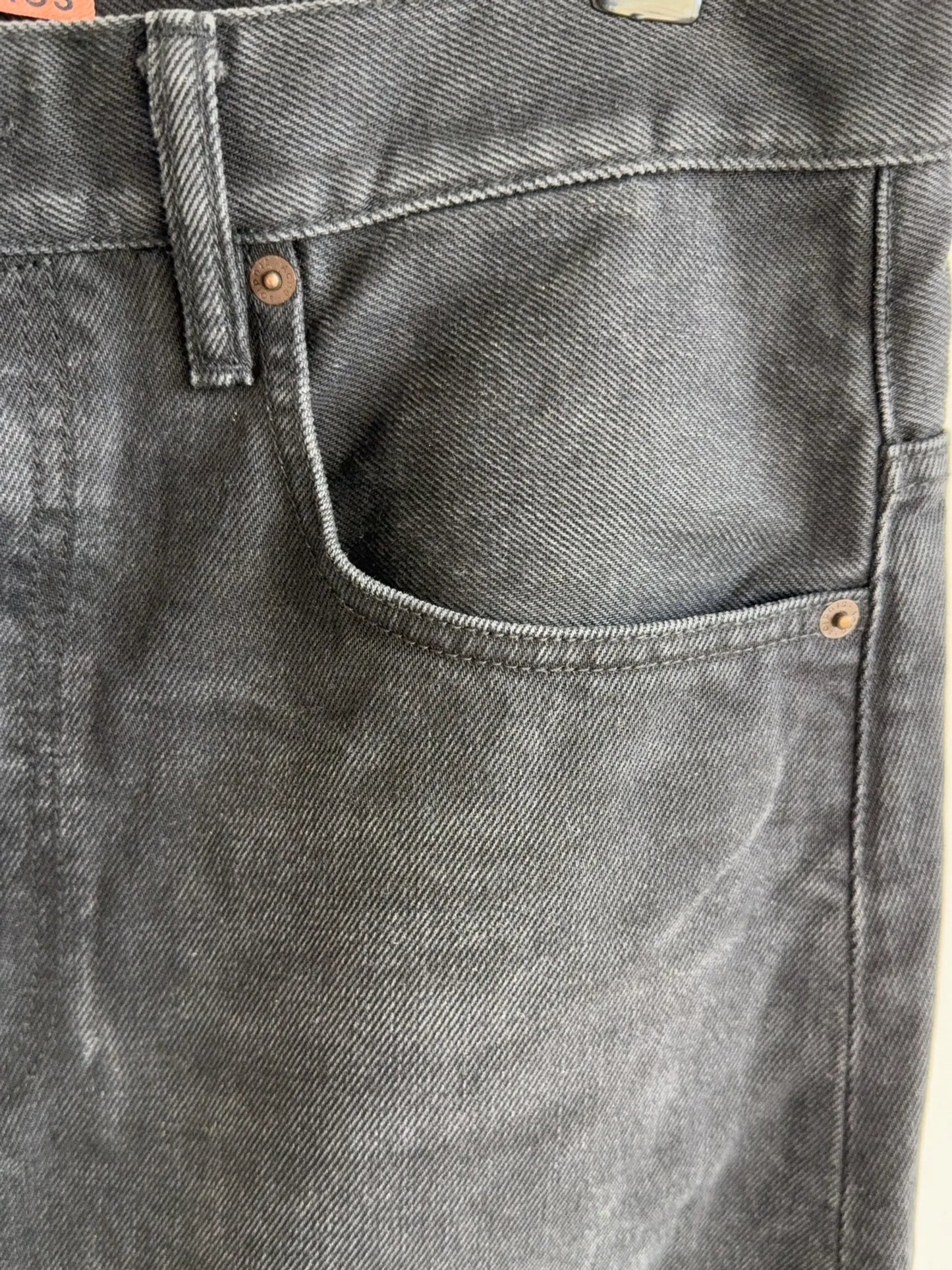 Acne Studios Jennie Washed Out Black Rigid-kjol