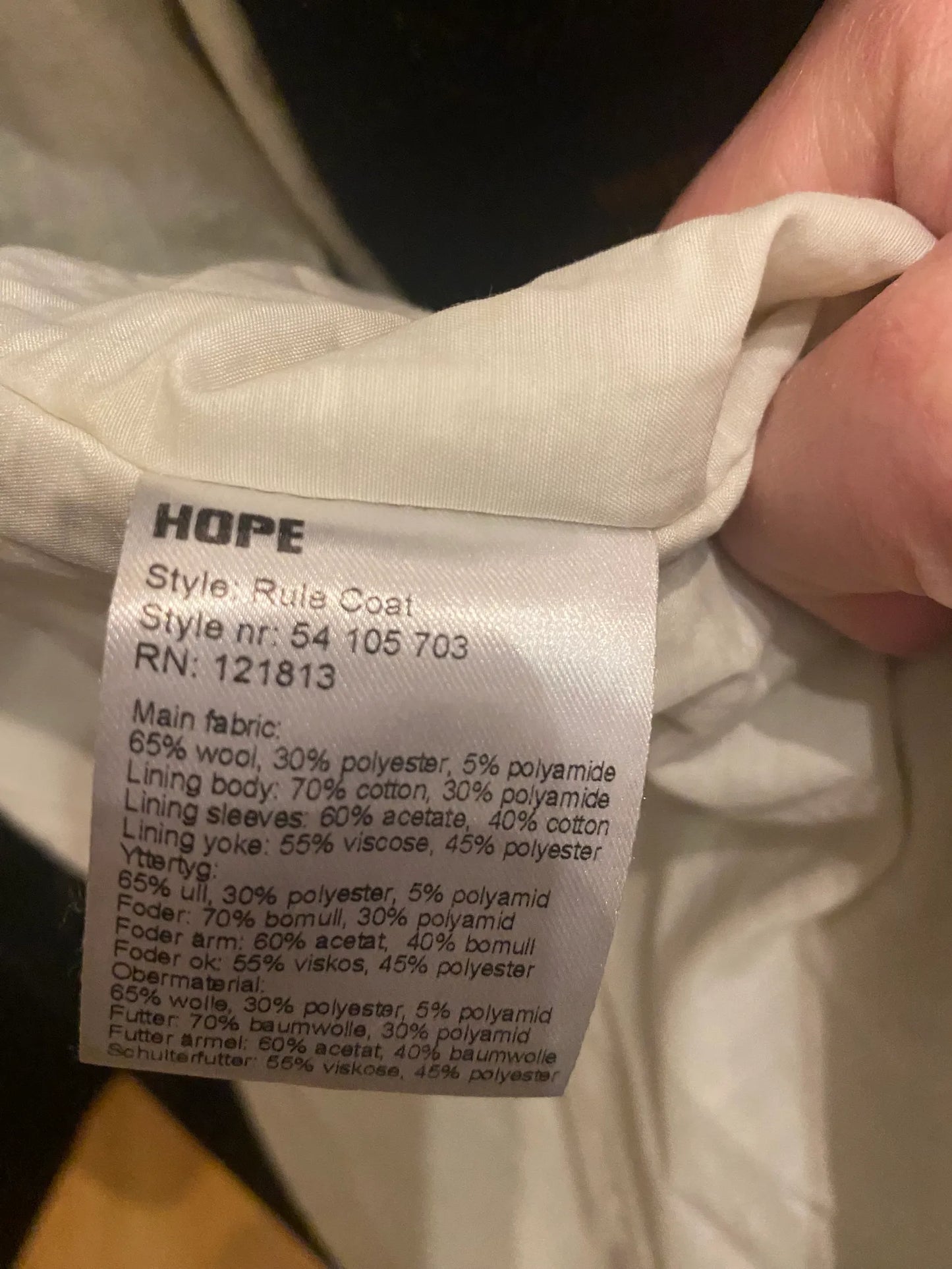 Hope-ullkappa