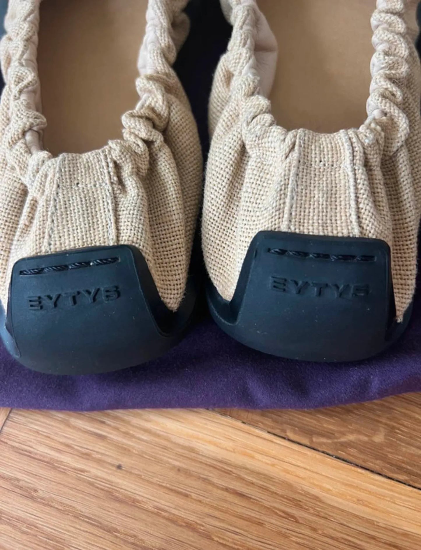 Eytys Rue Yute Raw-ballerinaskor