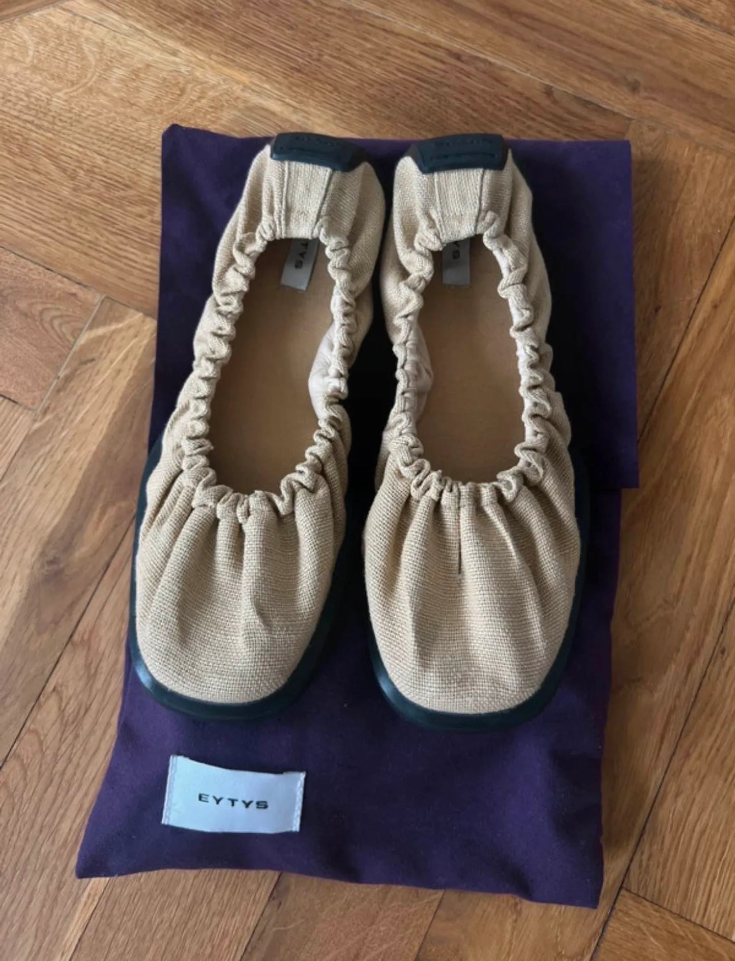 Eytys Rue Yute Raw-ballerinaskor