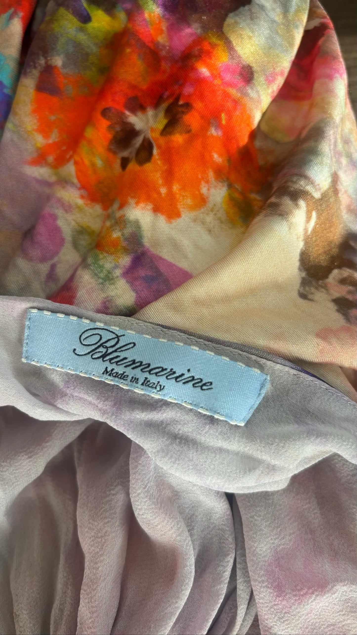 Blumarine-sidenklänning NWOT