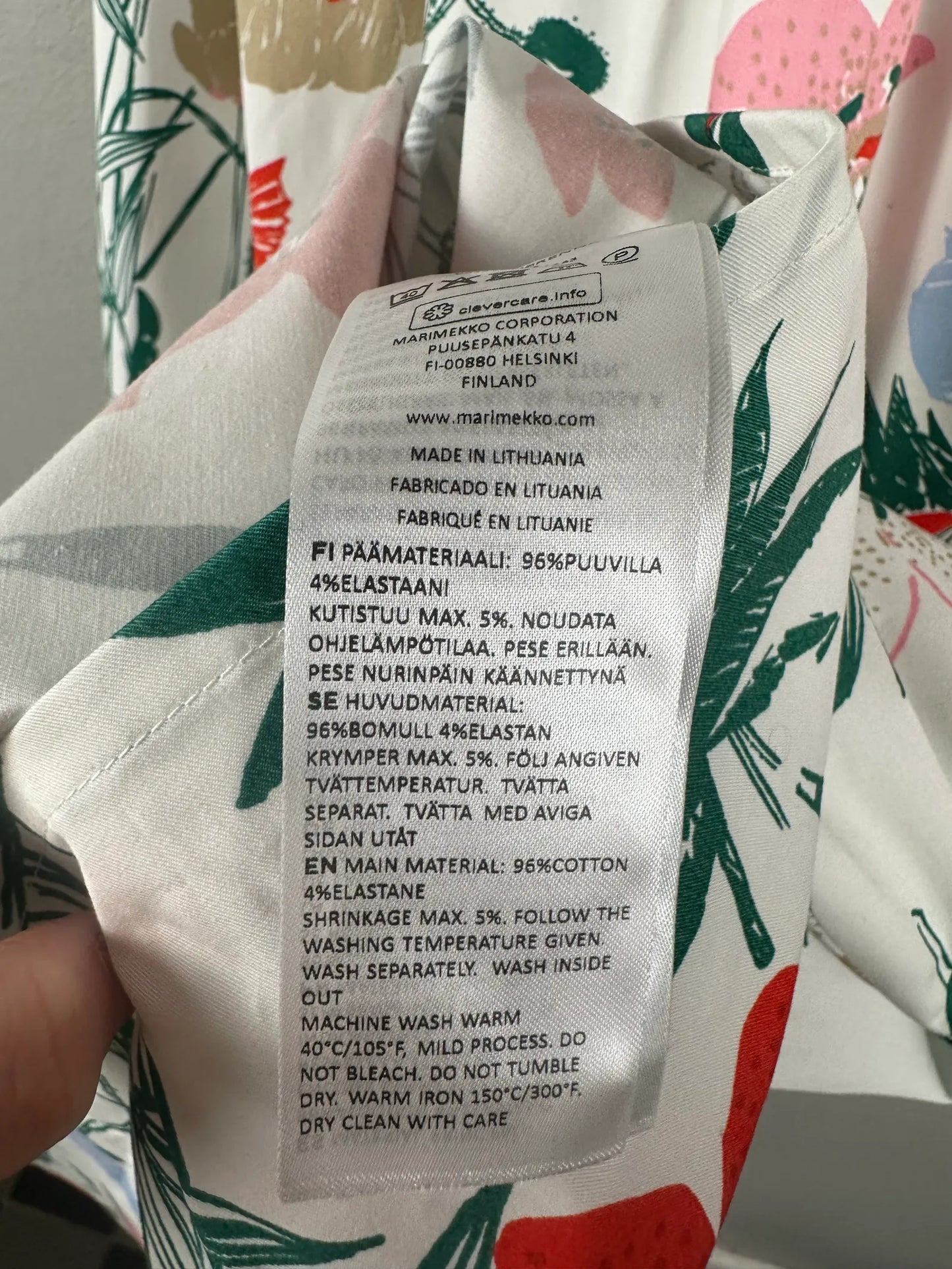 Marimekko Buklee Perenna-kjol NWT