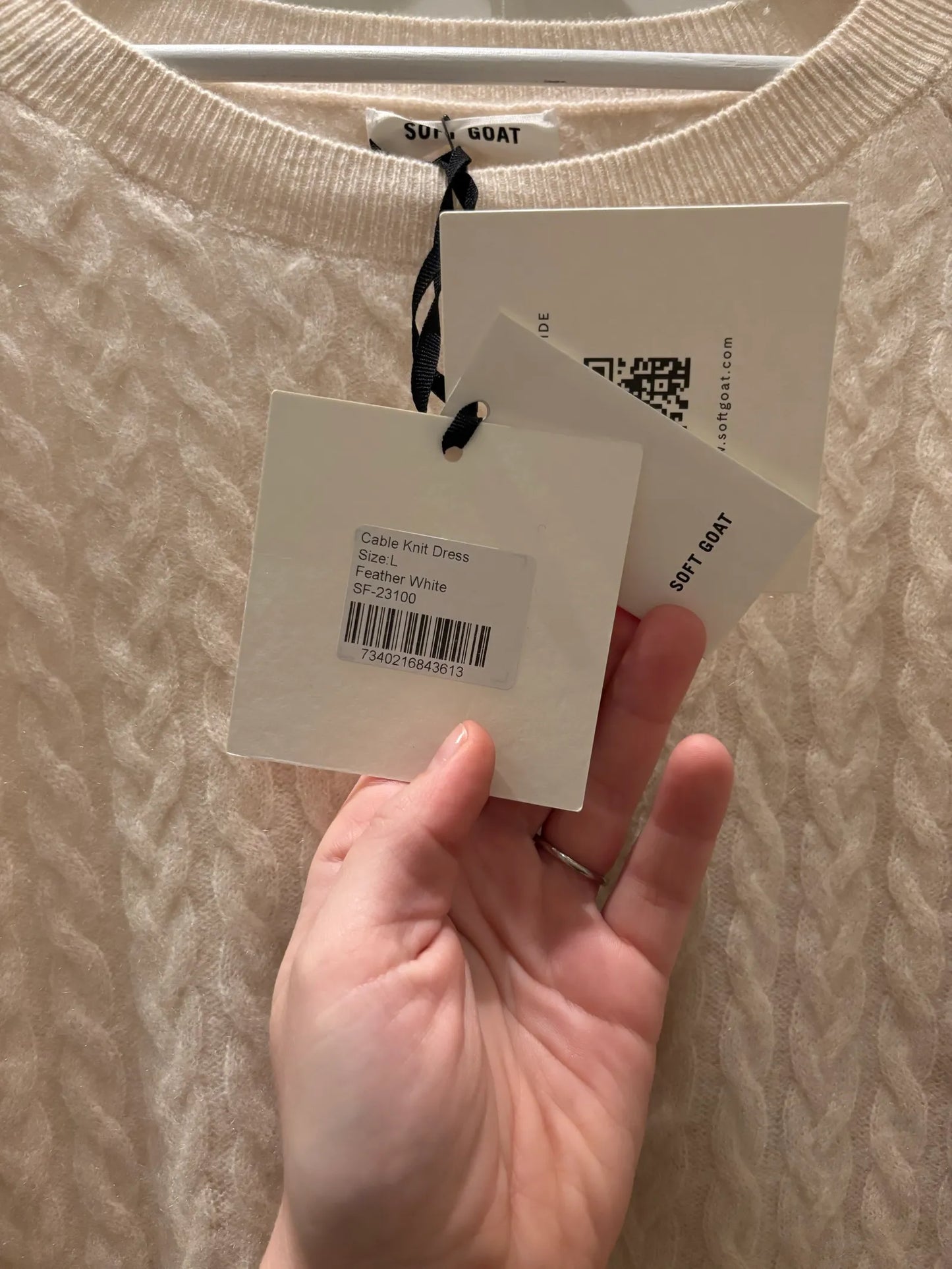 Soft Goat-kashmirklänning NWT