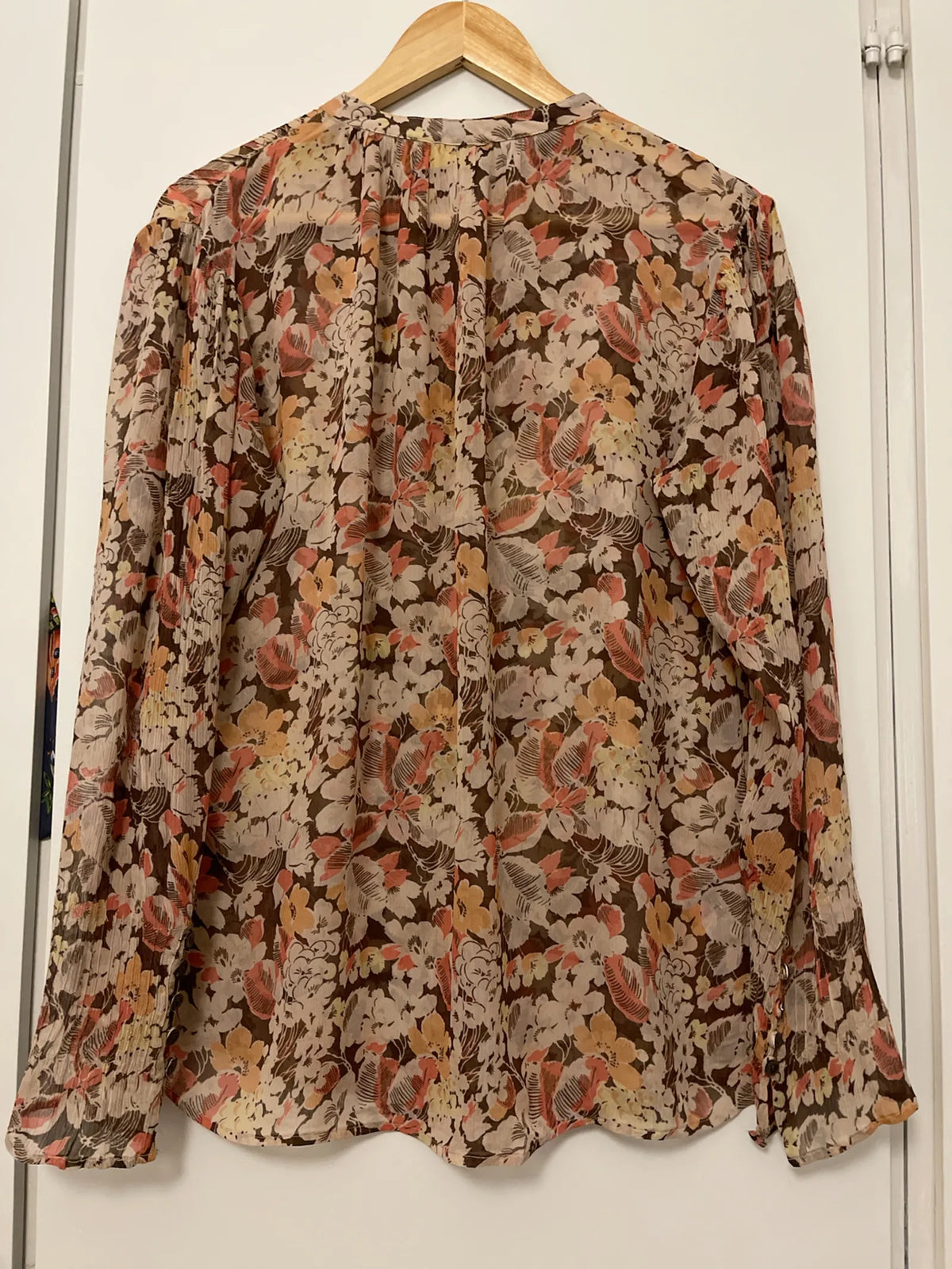 Ralph Lauren Floral Georgette-blus