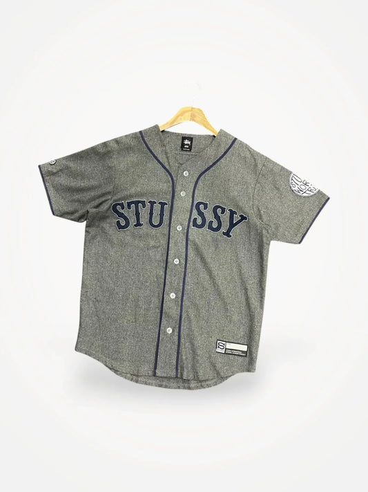 Stüssy Heather Grey Stüssy Baseball Jersey-skjorta