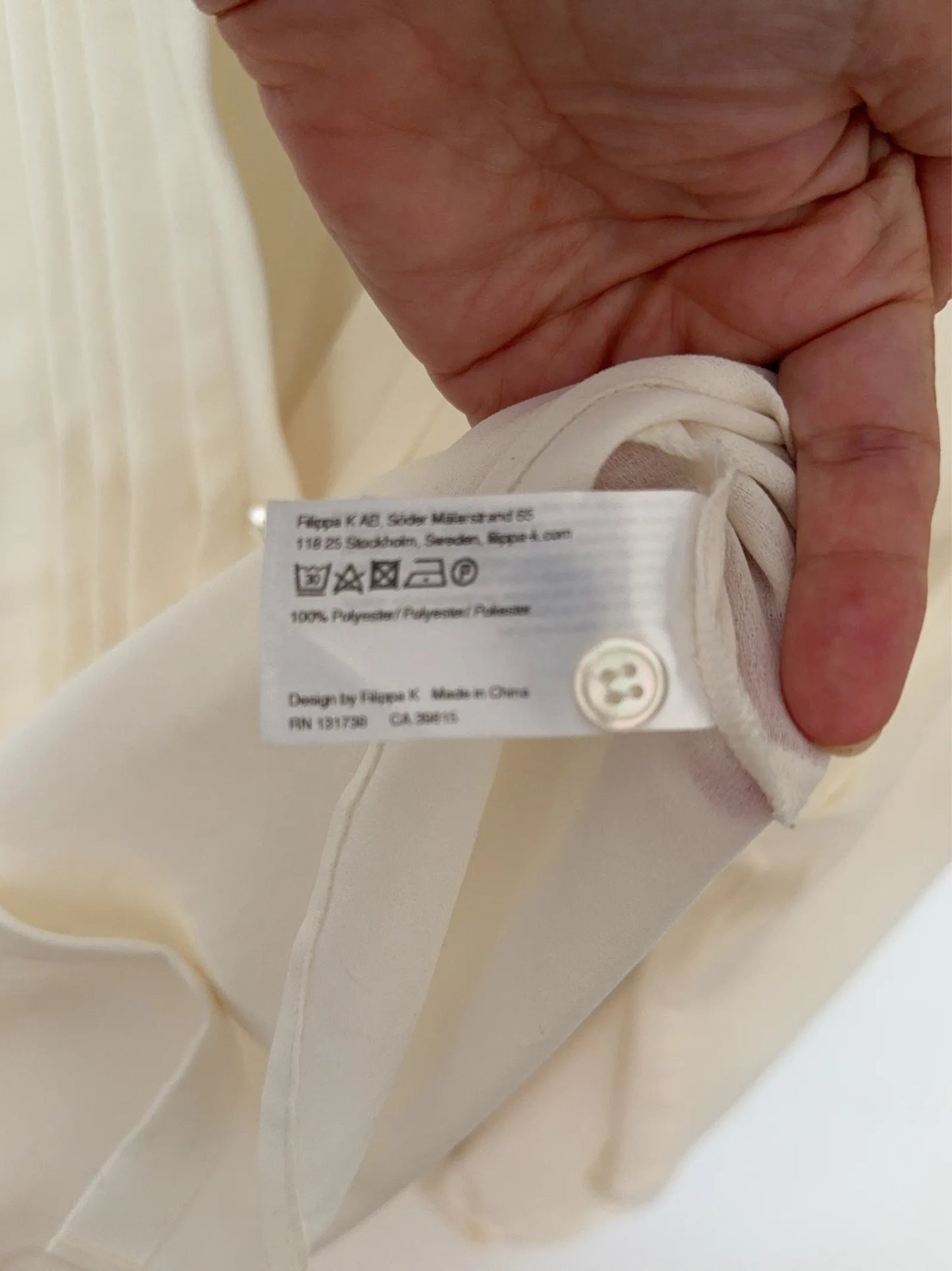 Filippa K Crepe Pleate-blus