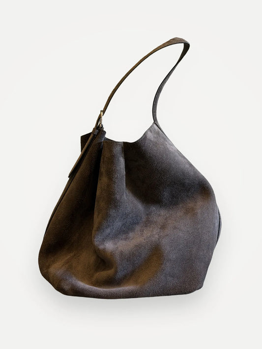 Toteme Suede Tote Brown Handbag