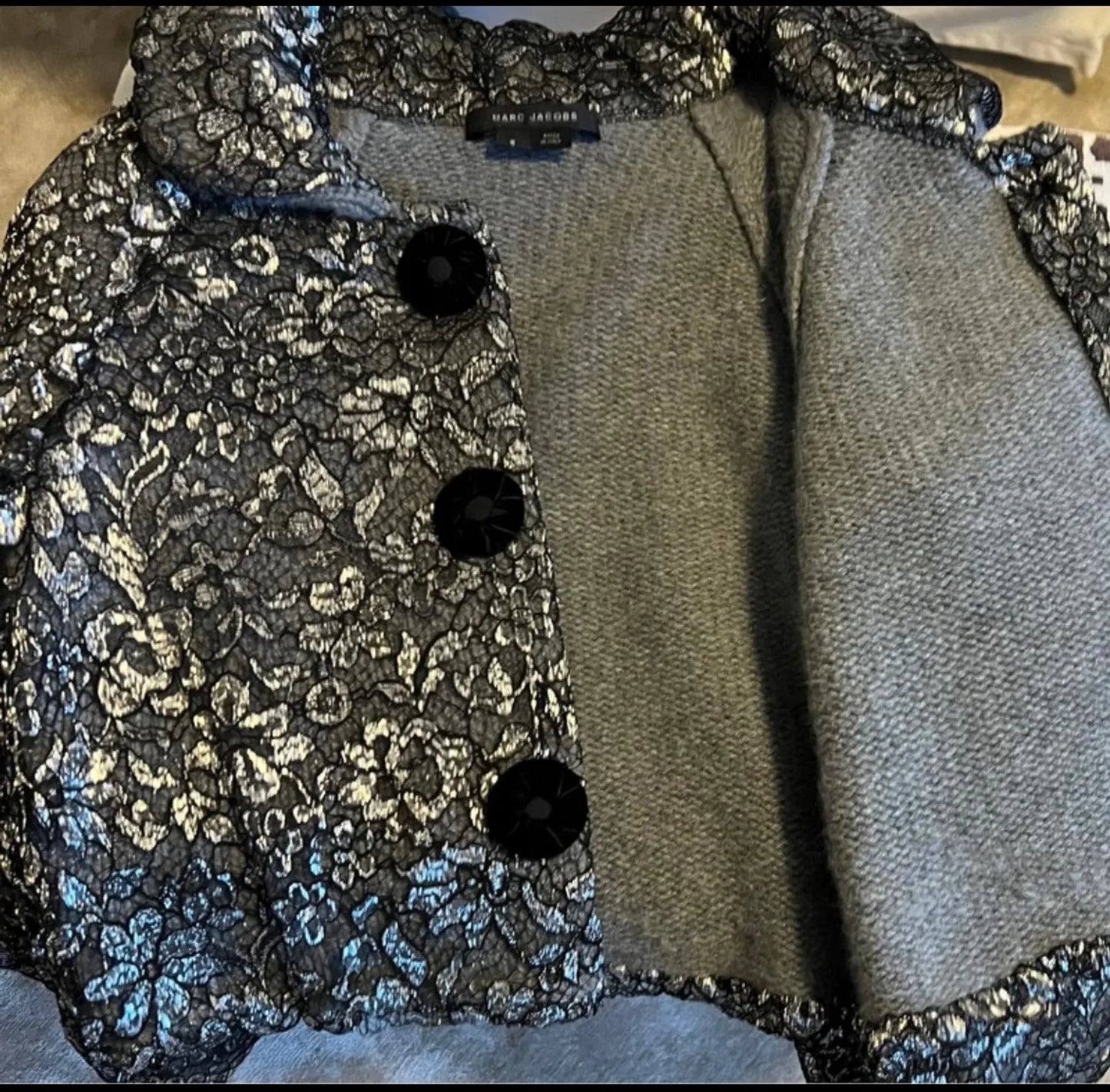 Marc Jacobs Lace Overlay-ullkavaj