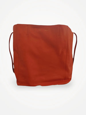 Céline Cabas Lether Tote-skinnaxelremsväska