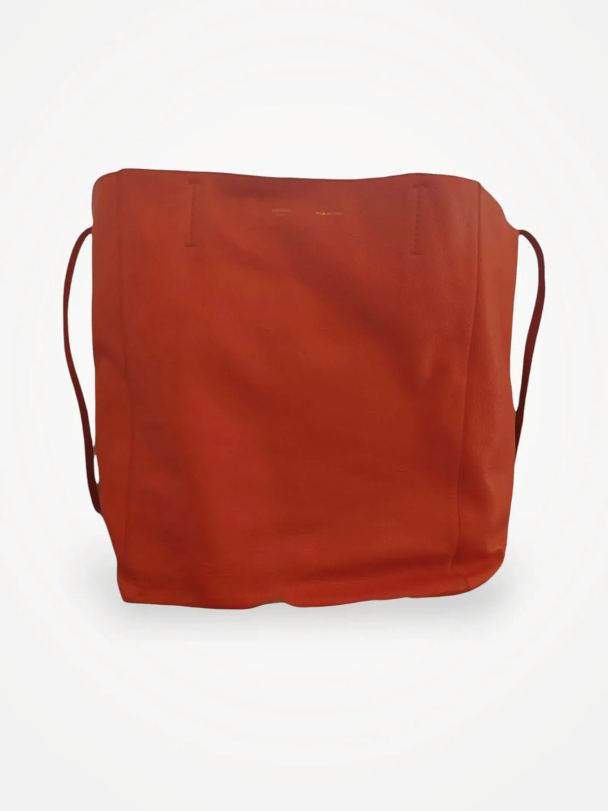 Céline Cabas Lether Tote-skinnaxelremsväska
