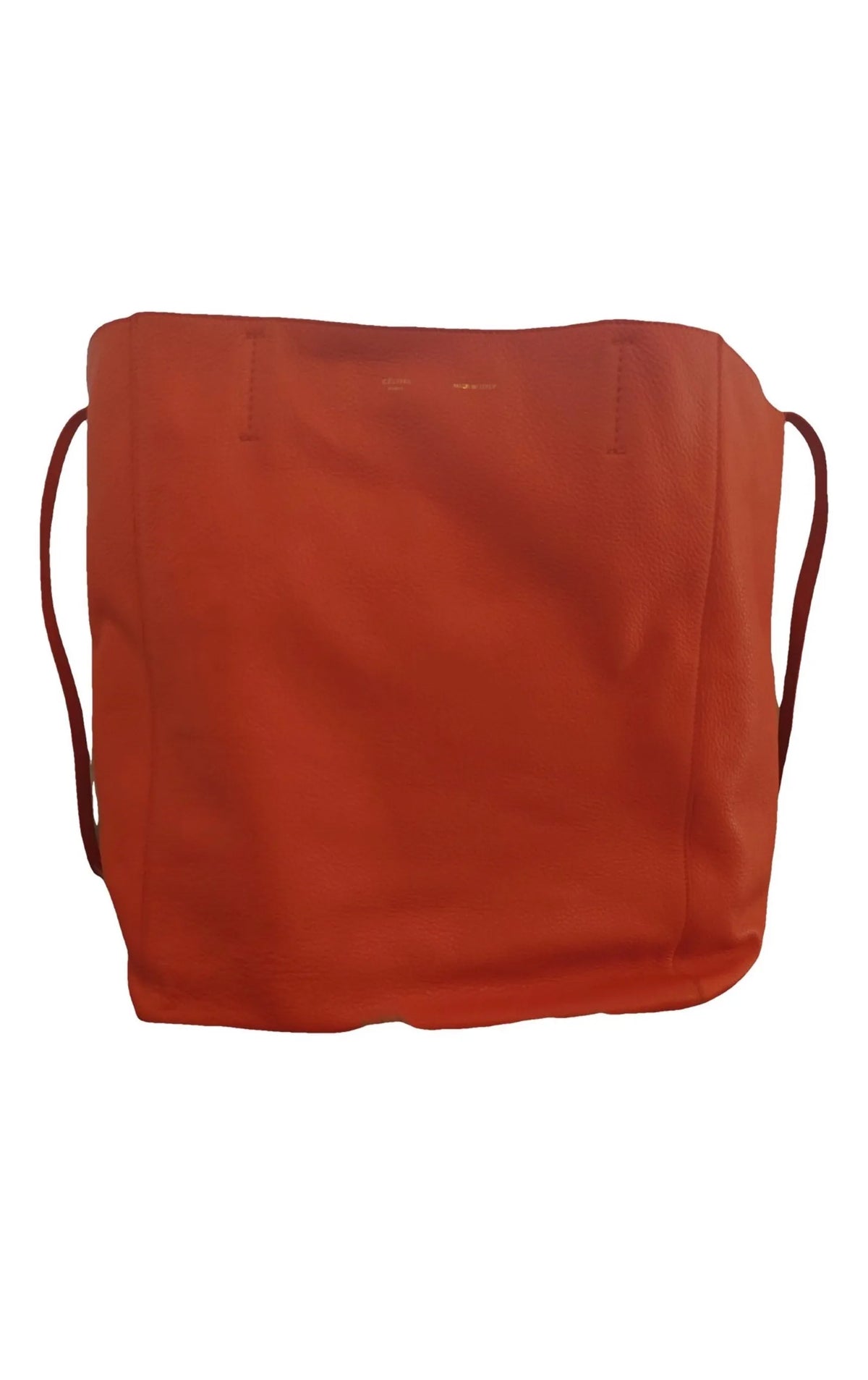 Céline Cabas Lether Tote-skinnaxelremsväska