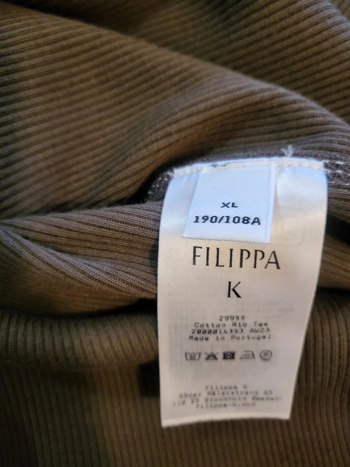 Filippa K Cotton Rib T-shirt