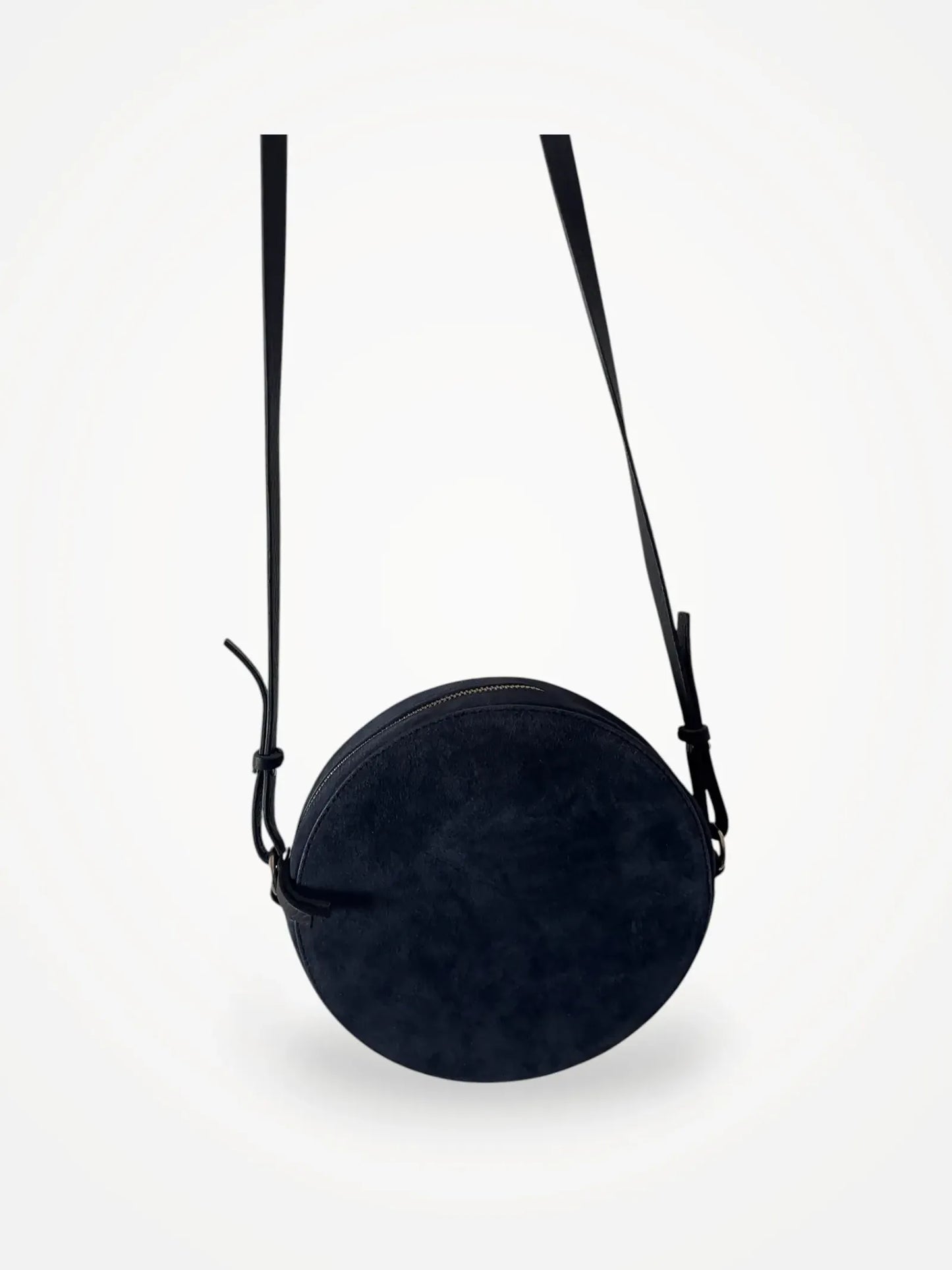 Cos Circle Suede-axelremsväska NWOT