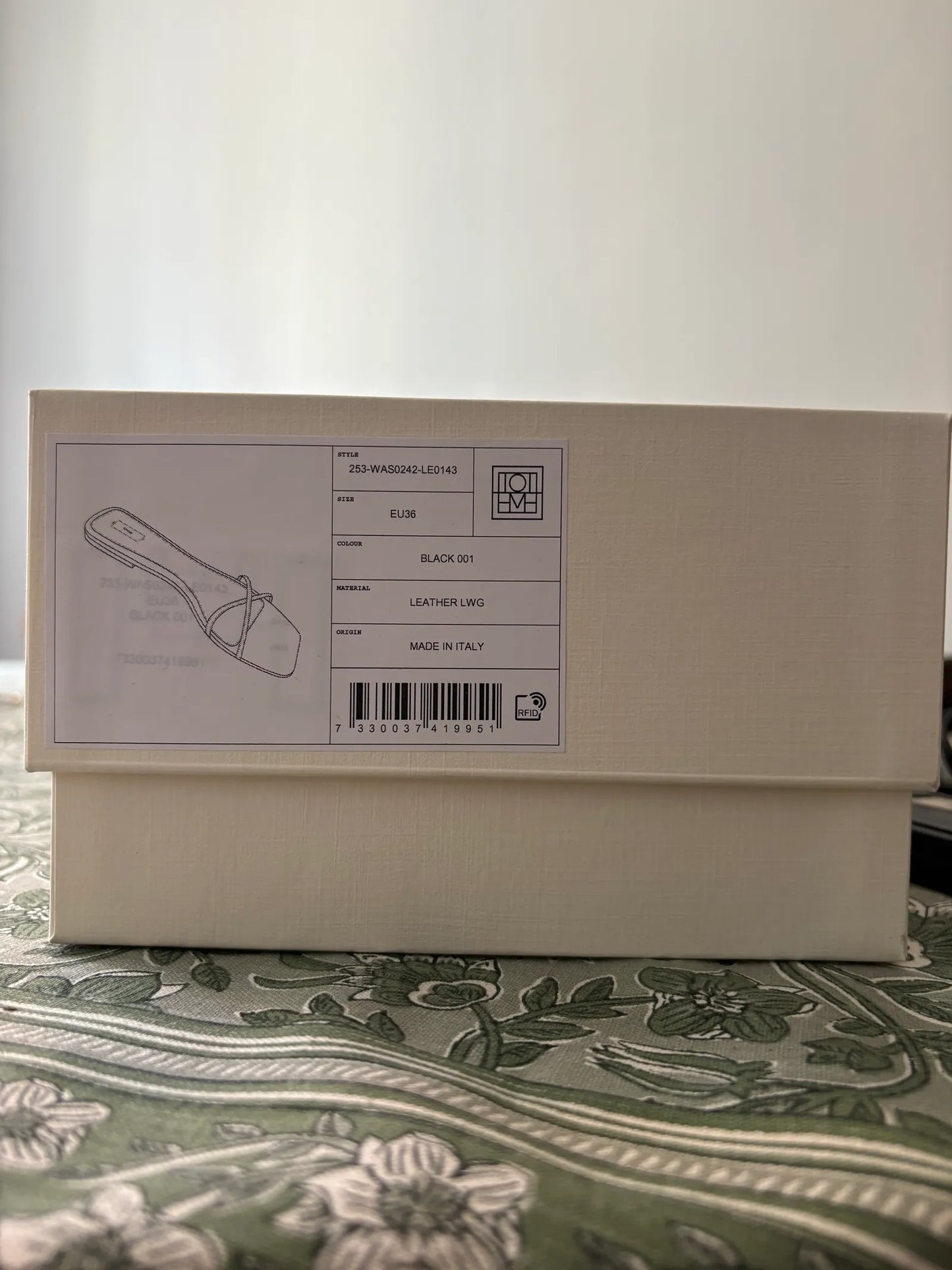 Toteme Leather Slides-skinnsandaler NWOT