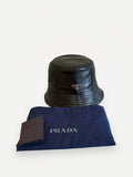Prada Nappa Leather Bucket-skinnhatt NWOT