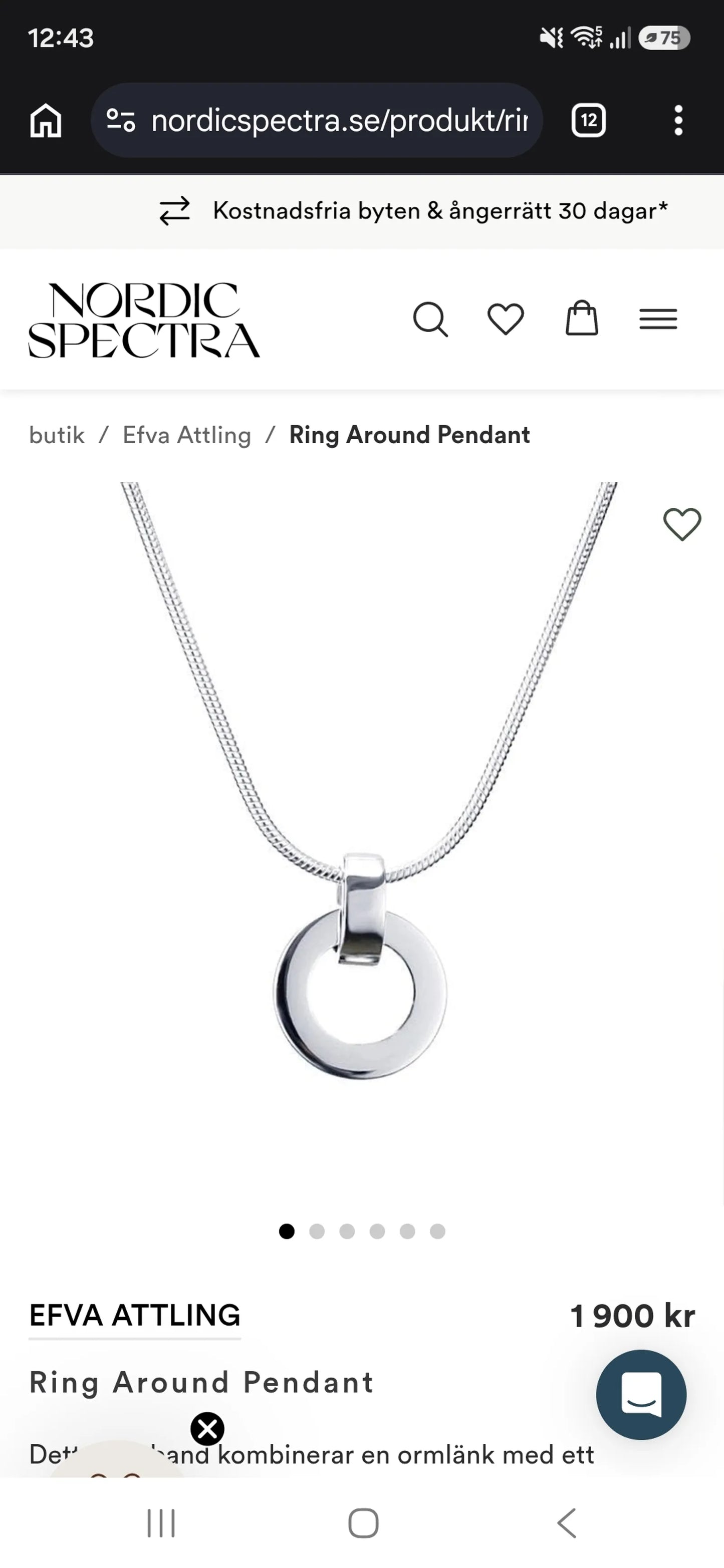 Efva Attling Around-halsband