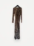 Stella Mccartney For H&M Med Ormskinnstryck-klänning NWOT