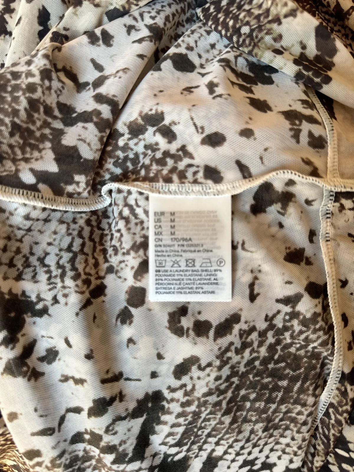 Stella Mccartney For H&M Med Ormskinnstryck-klänning NWOT