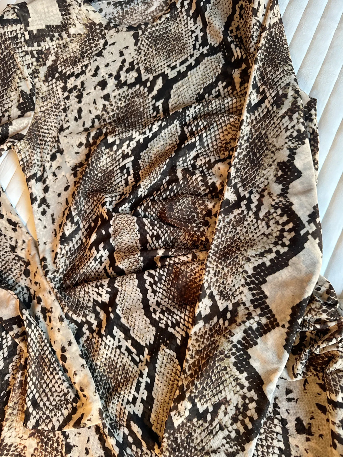 Stella Mccartney For H&M Med Ormskinnstryck-klänning NWOT