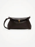Toteme T-lock Shearling Col Bark Handbag