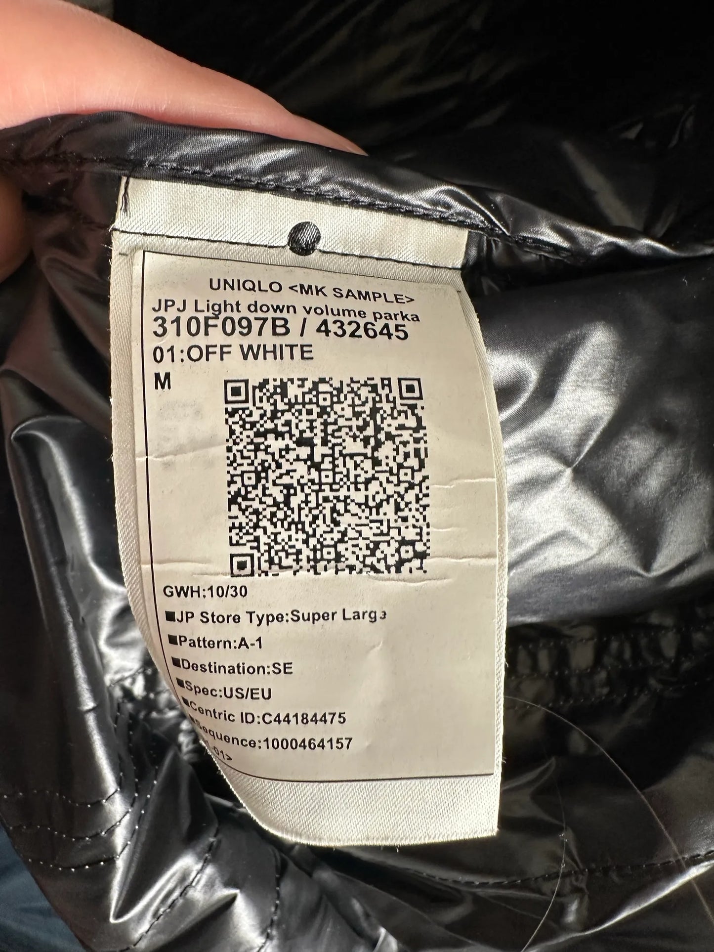Uniqlo Jpj J Light Volume-dunjacka