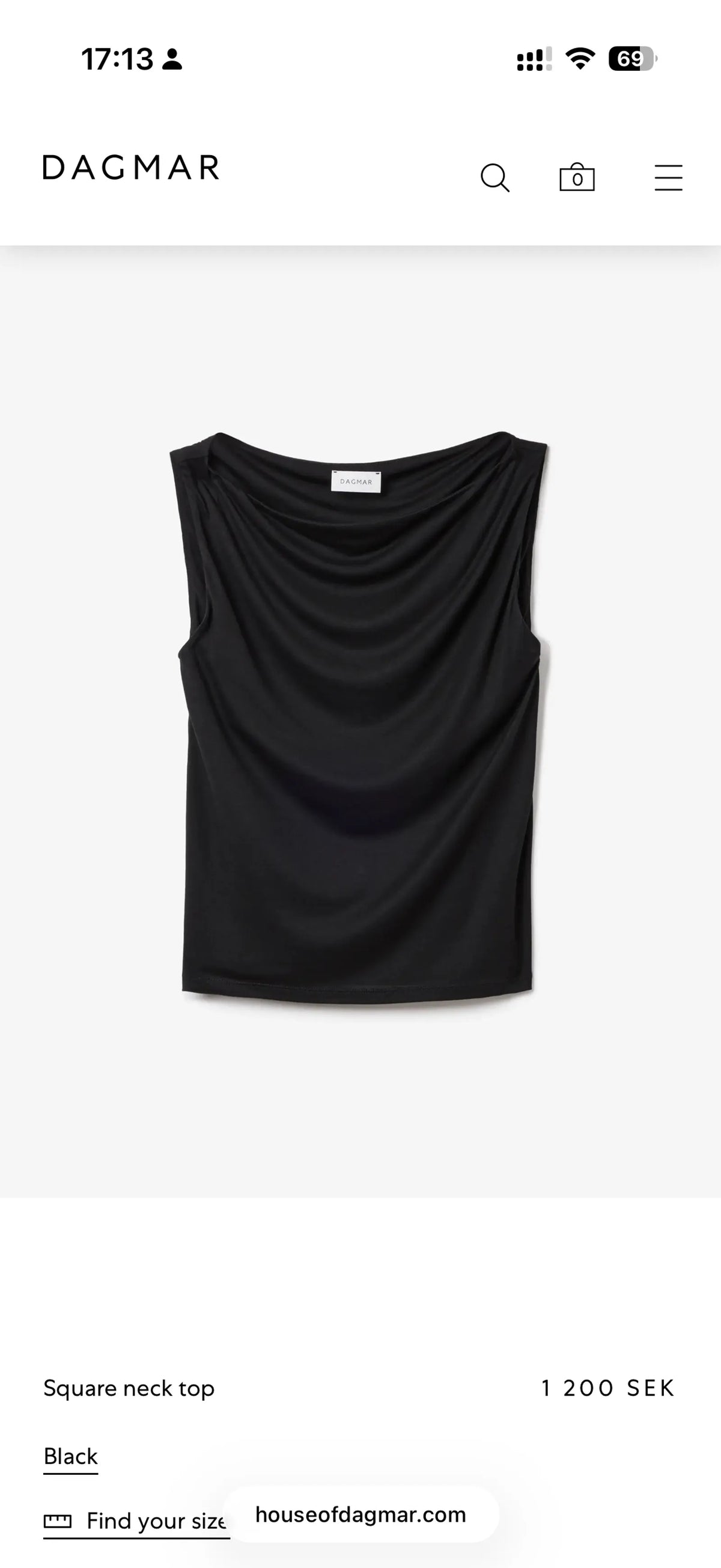 Dagmar Square Neck Top Top