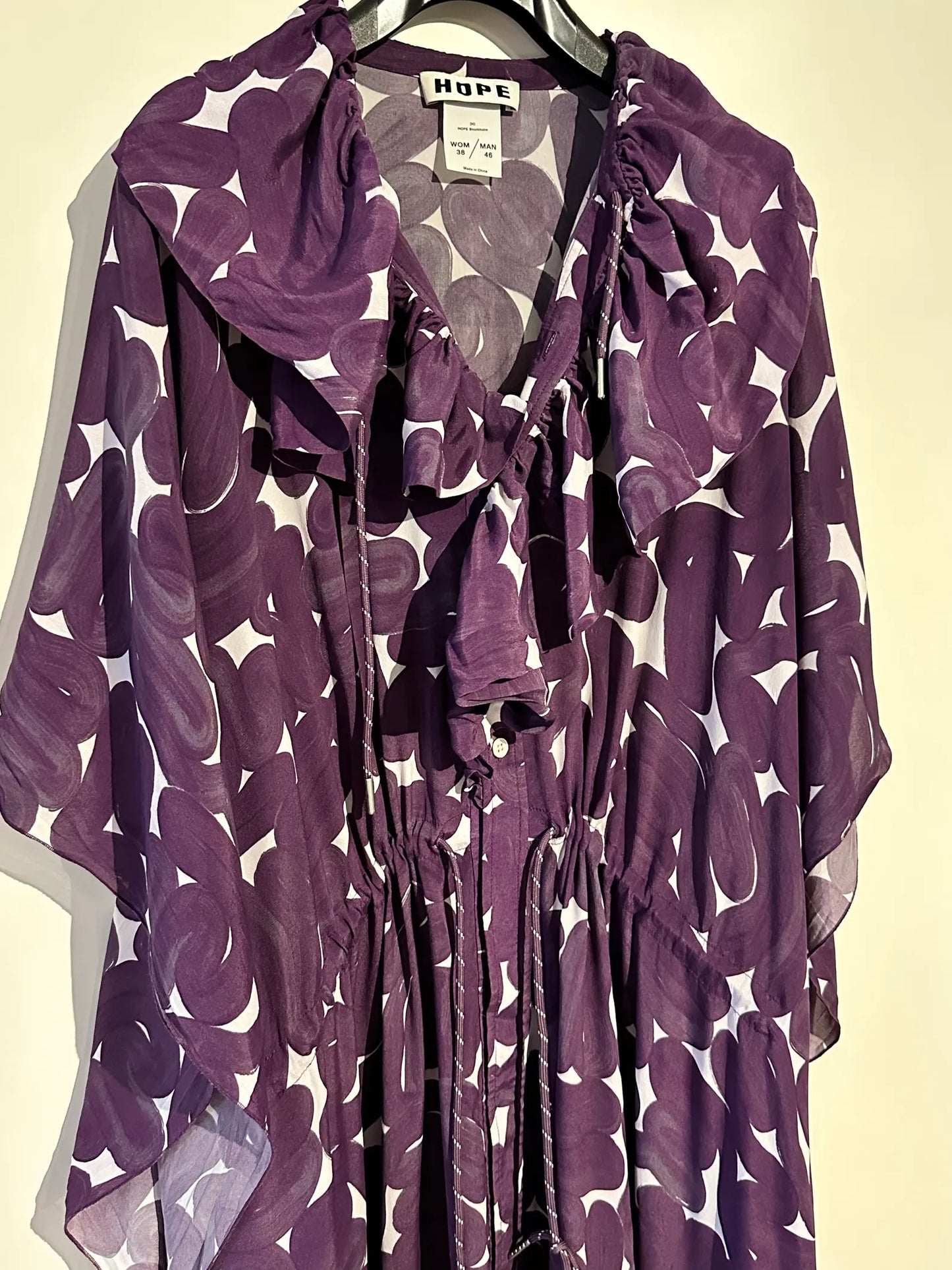 Hope Frill Silk Kaftan