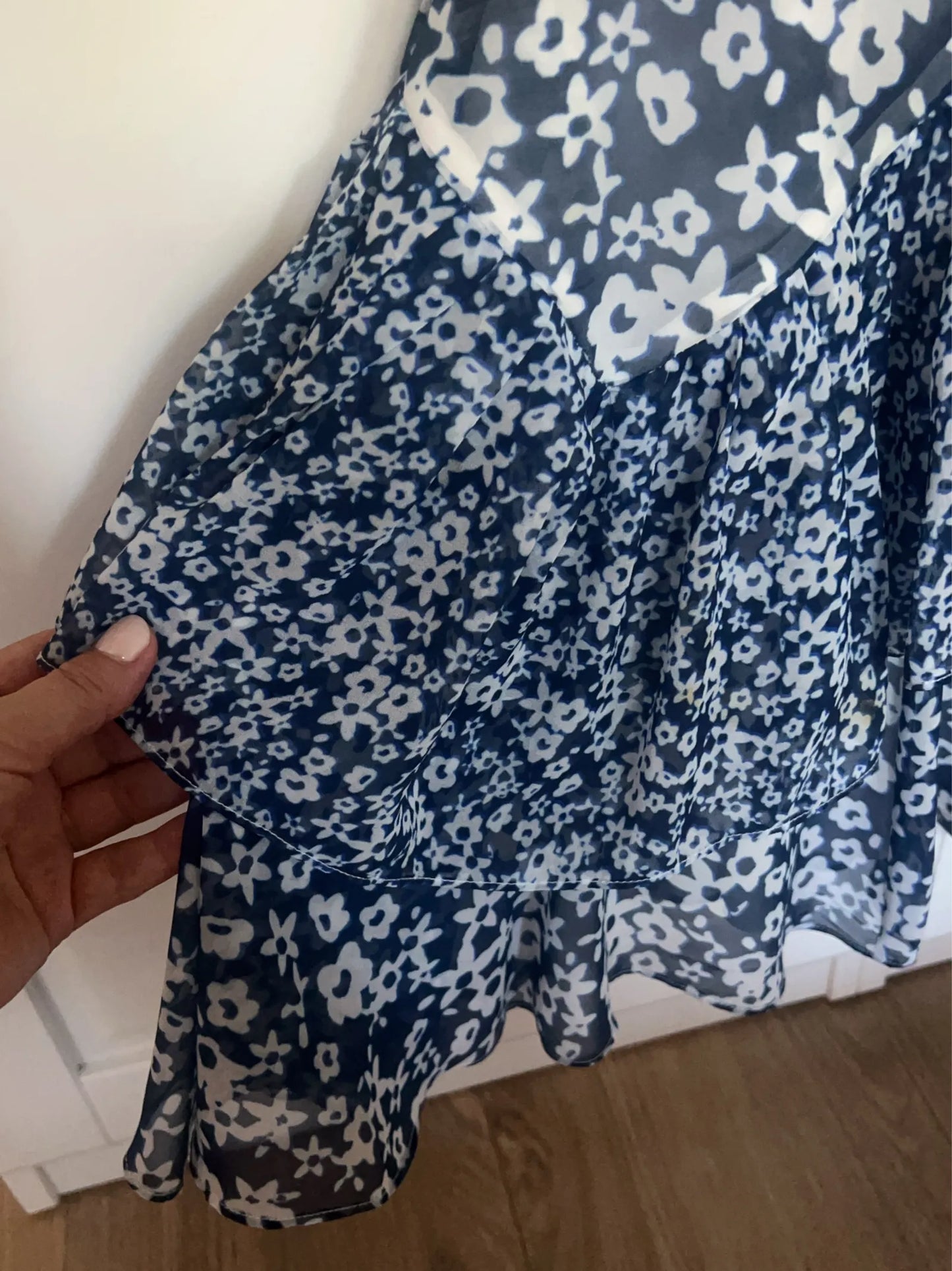 Bora Aksu Mixed Floral Print Chiffon-klänning
