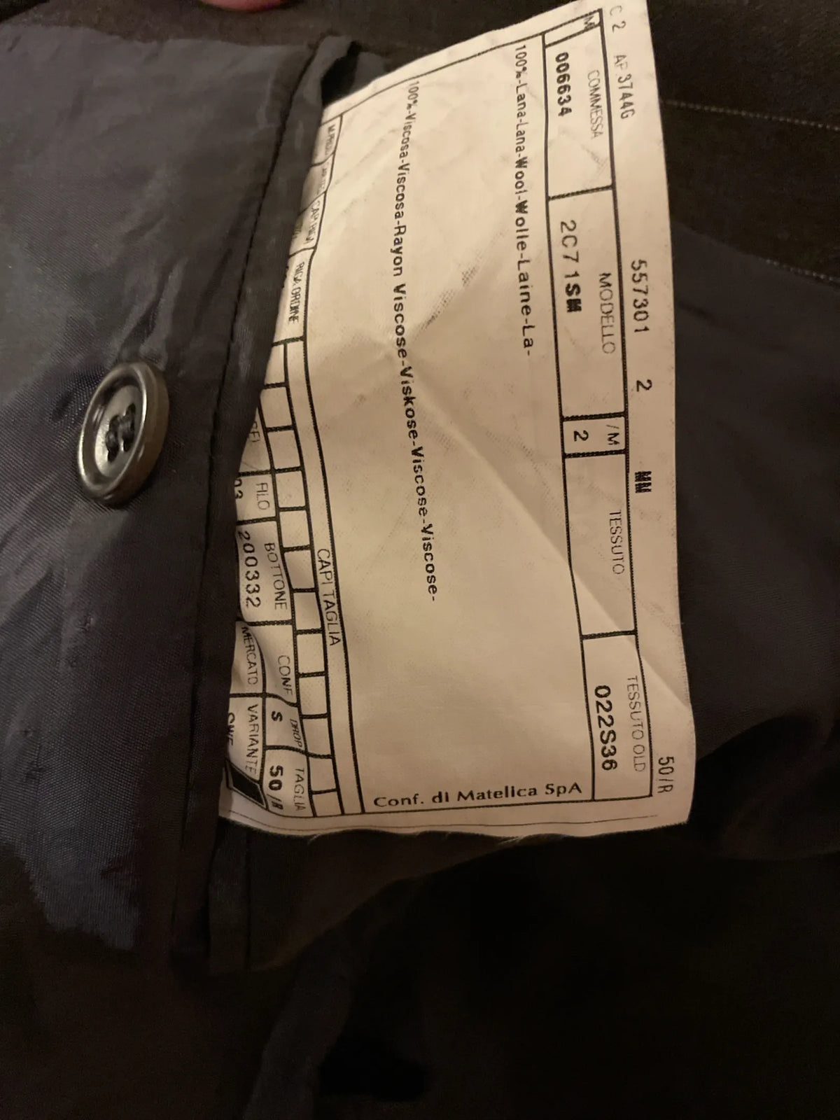 Armani 2c71sm-ullkostym