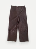 Toteme Paneled Leather-skinnbyxor
