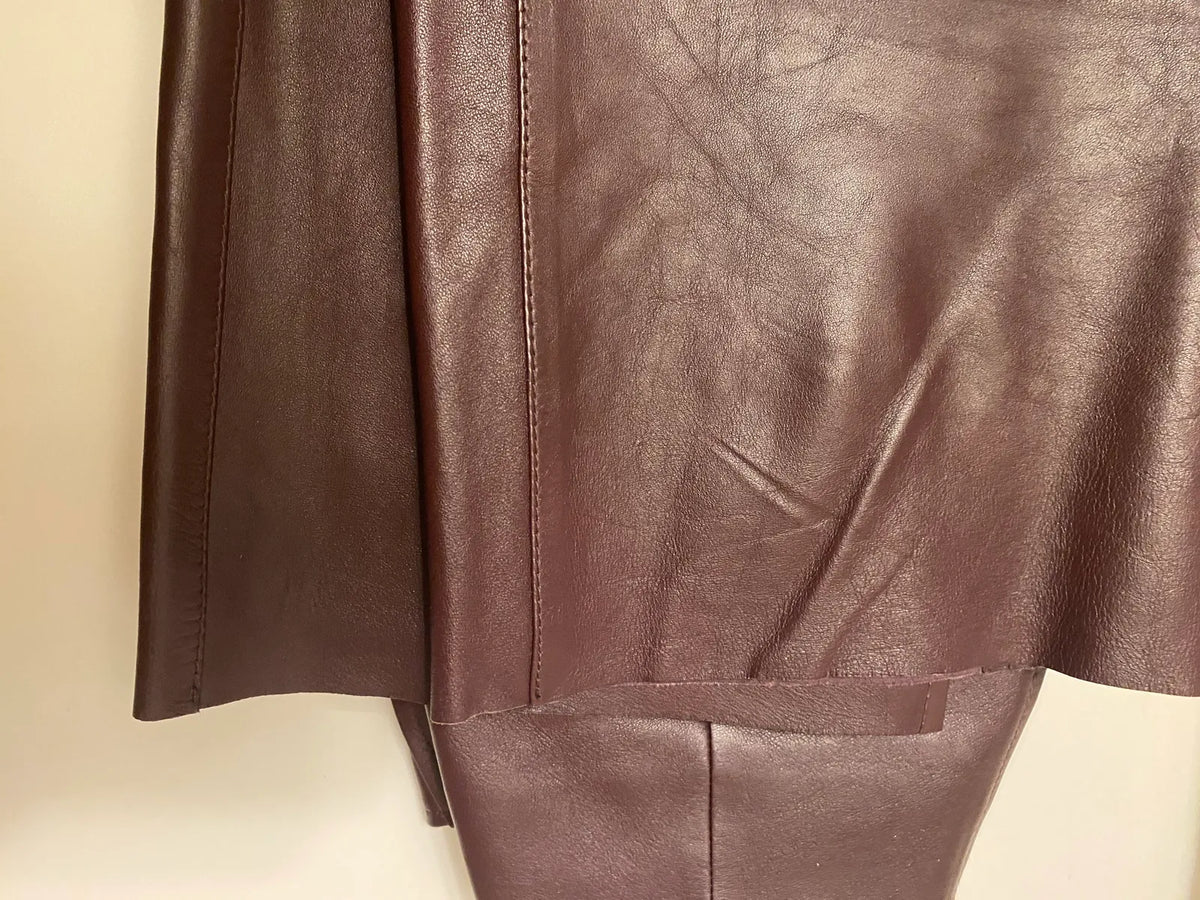 Toteme Paneled Leather-skinnbyxor