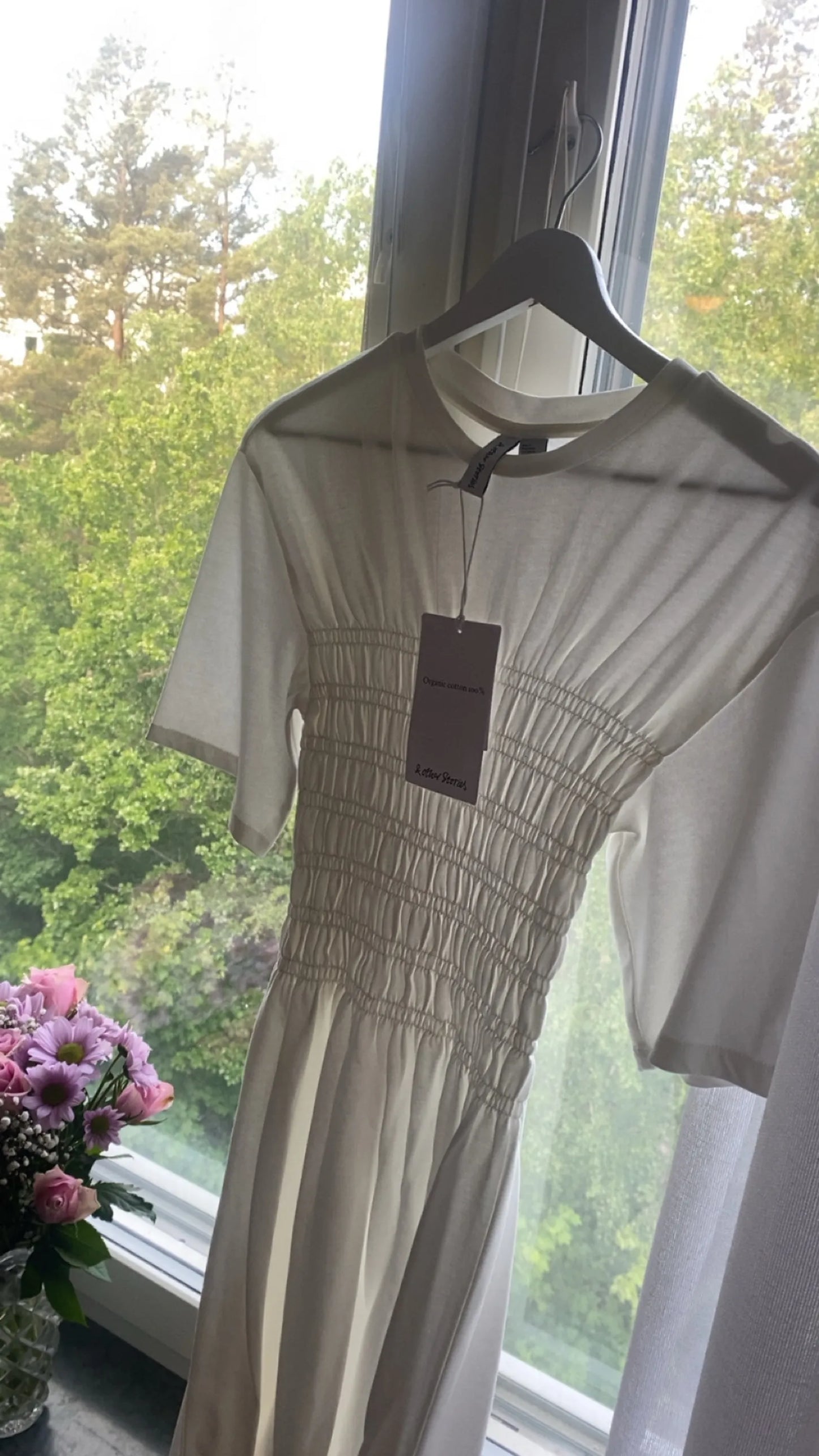 & Other Stories Other Stories Smockad Vit Xs Dress