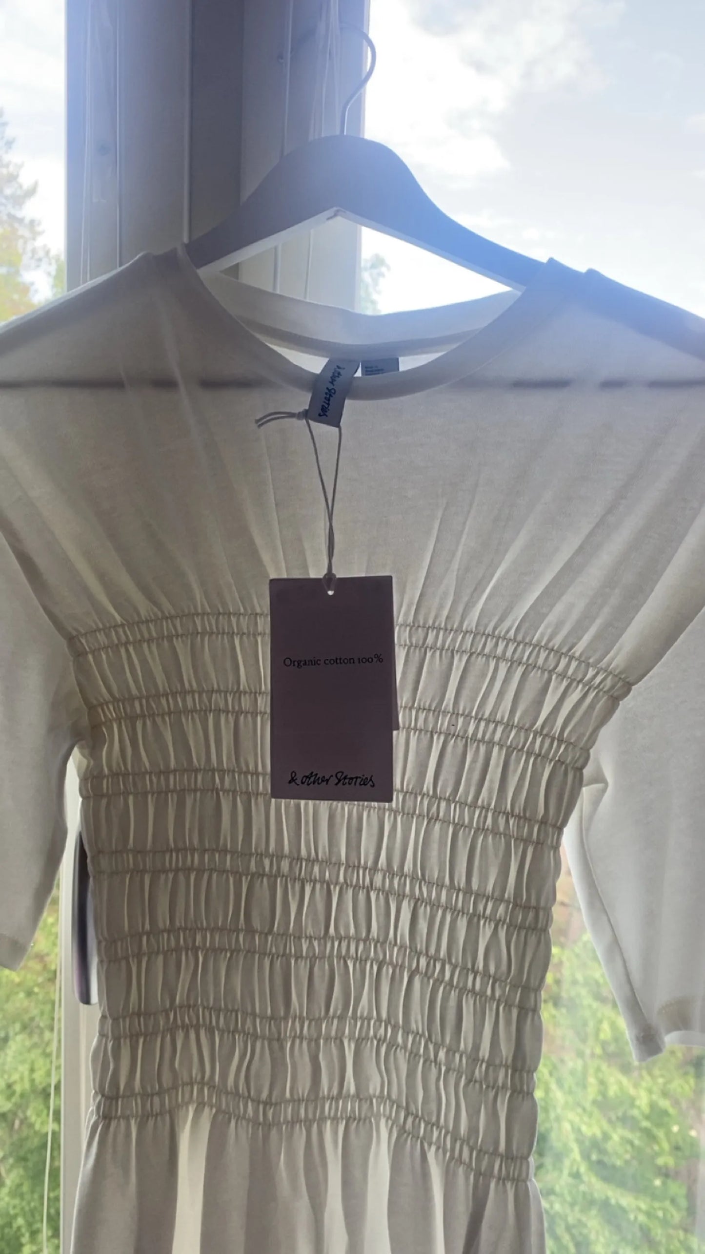 & Other Stories Other Stories Smockad Vit Xs Dress