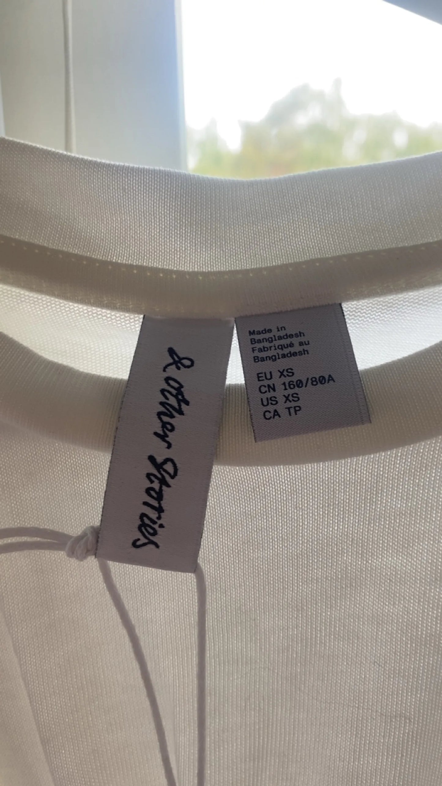 & Other Stories Other Stories Smockad Vit Xs Dress