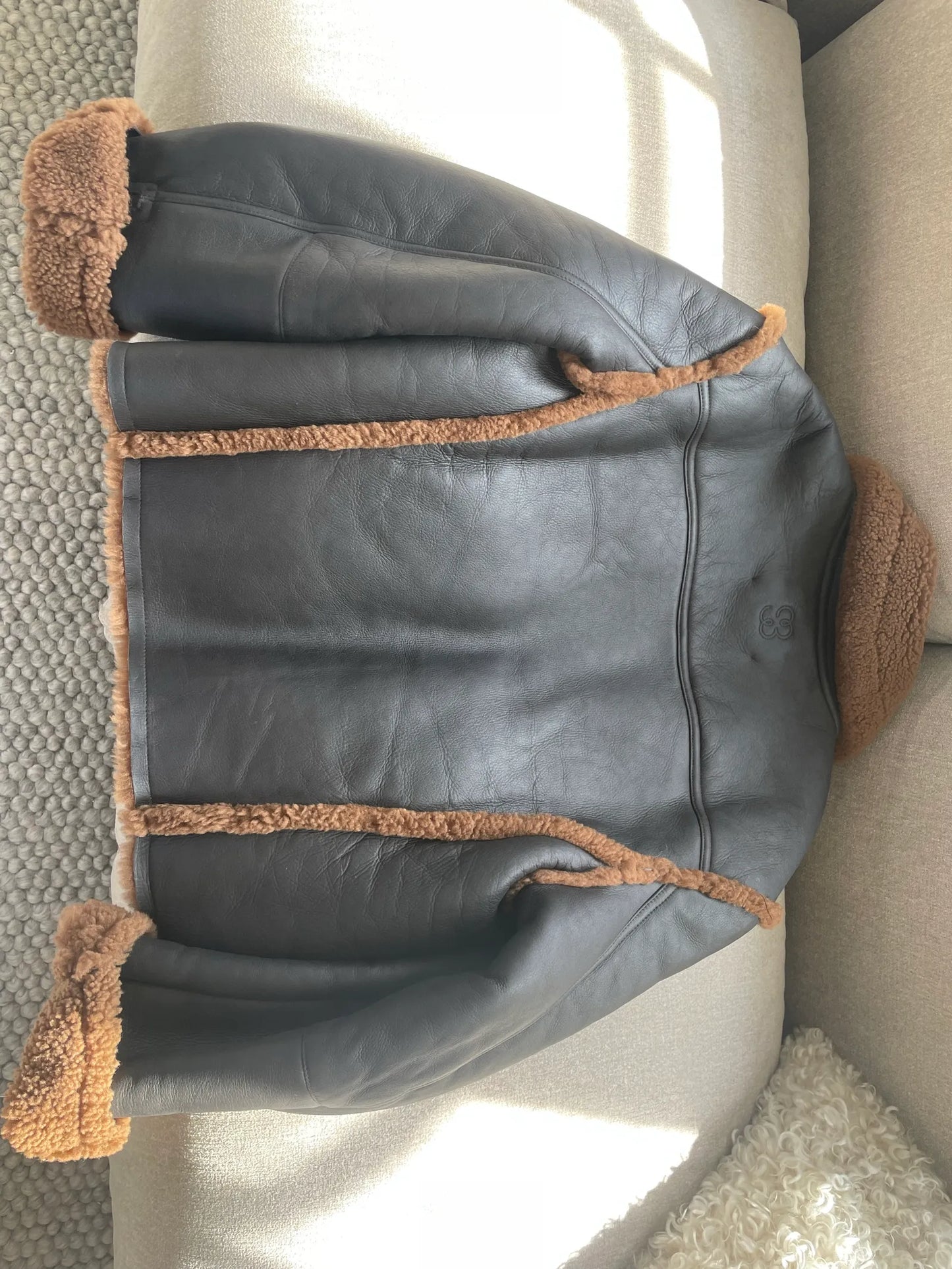 Filippa K Shearling Aviator-skinnjacka