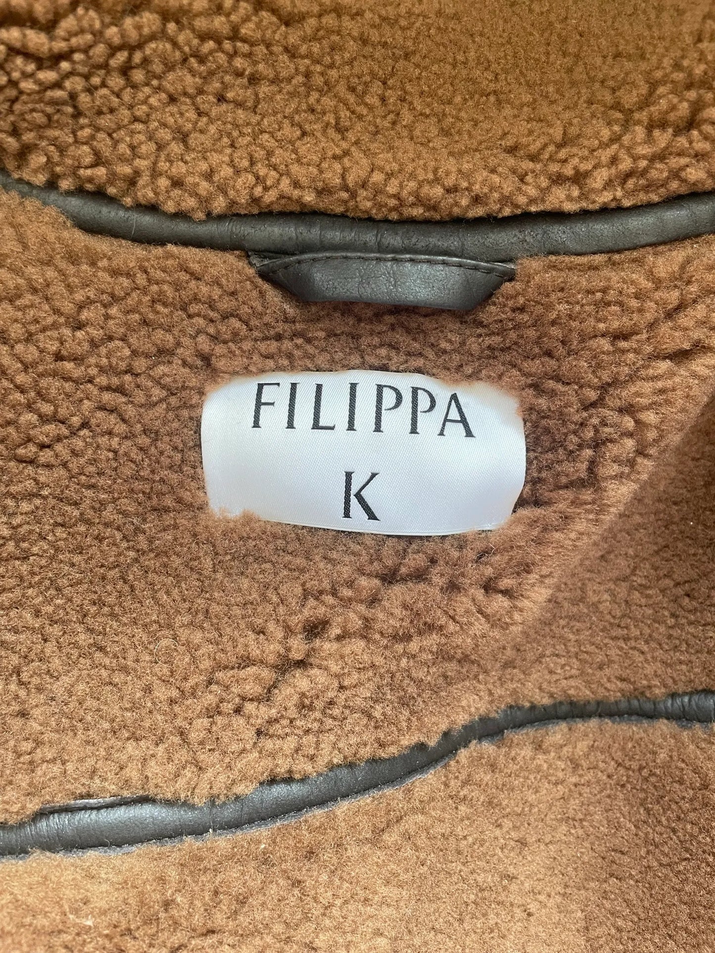 Filippa K Shearling Aviator-skinnjacka