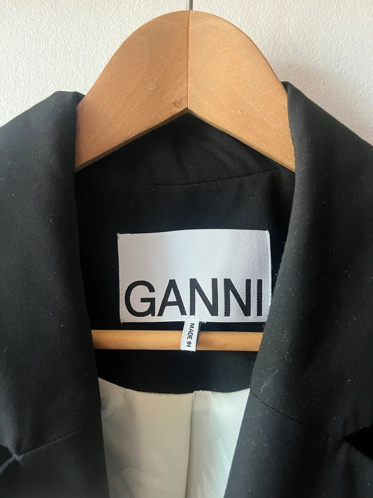 Ganni Drapey Melange-kavaj