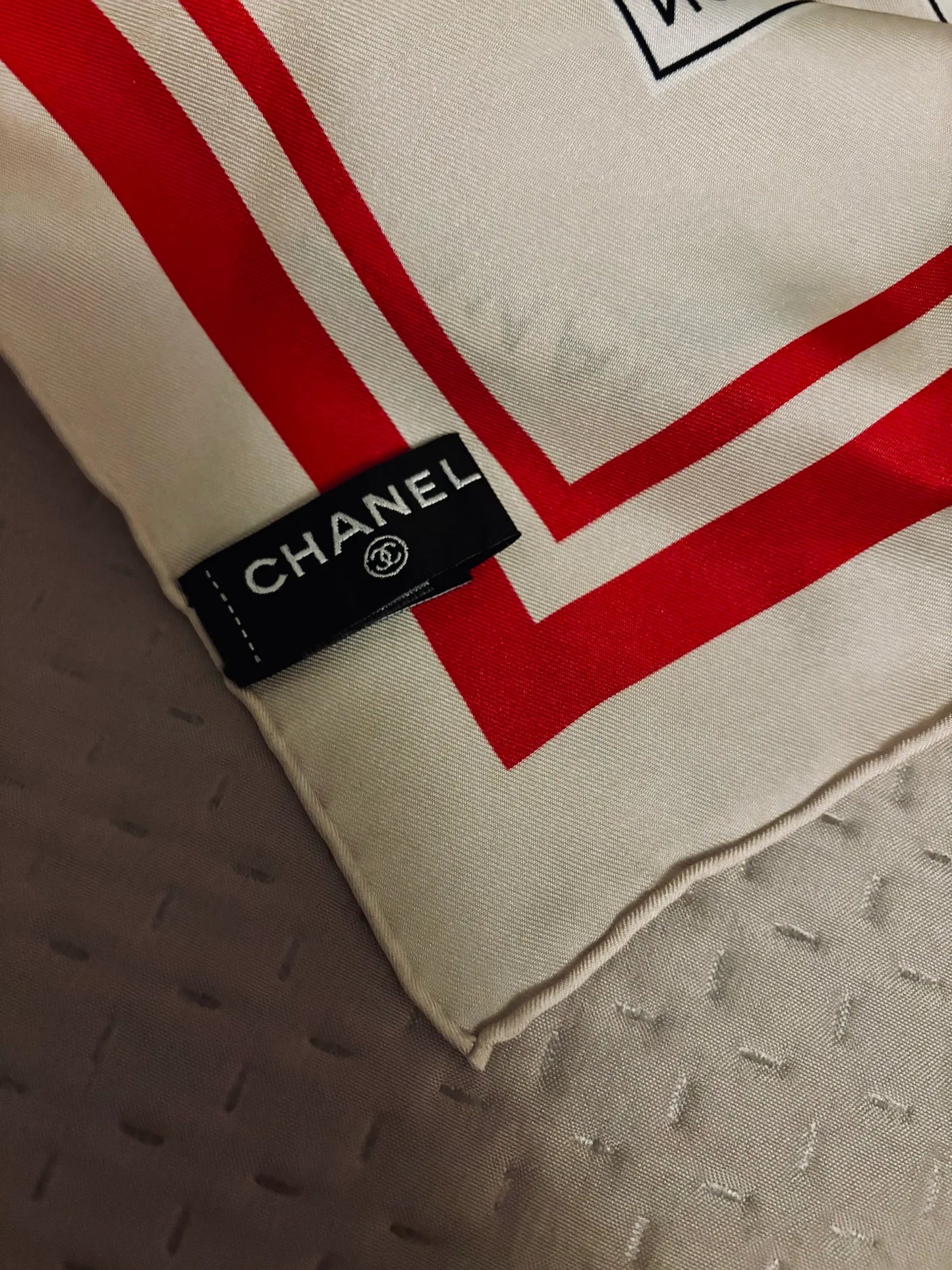 Chanel Beach Logo-sidensjal