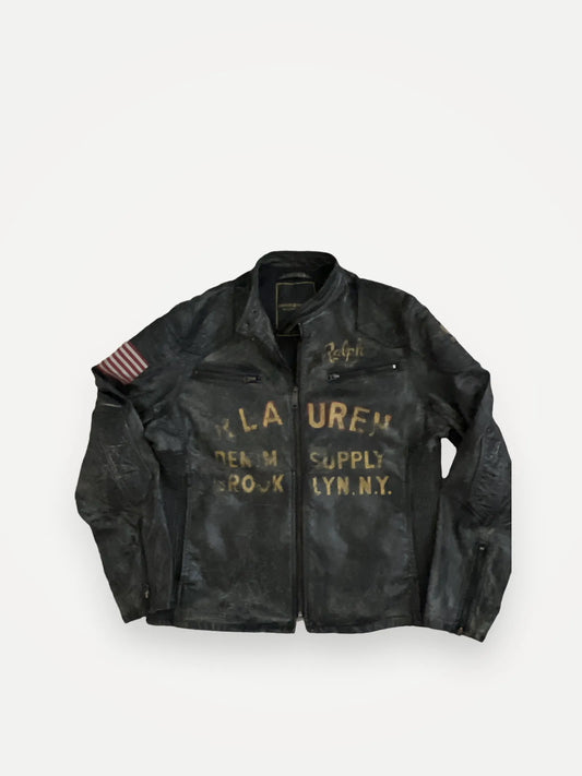 Ralph Lauren-skinnjacka