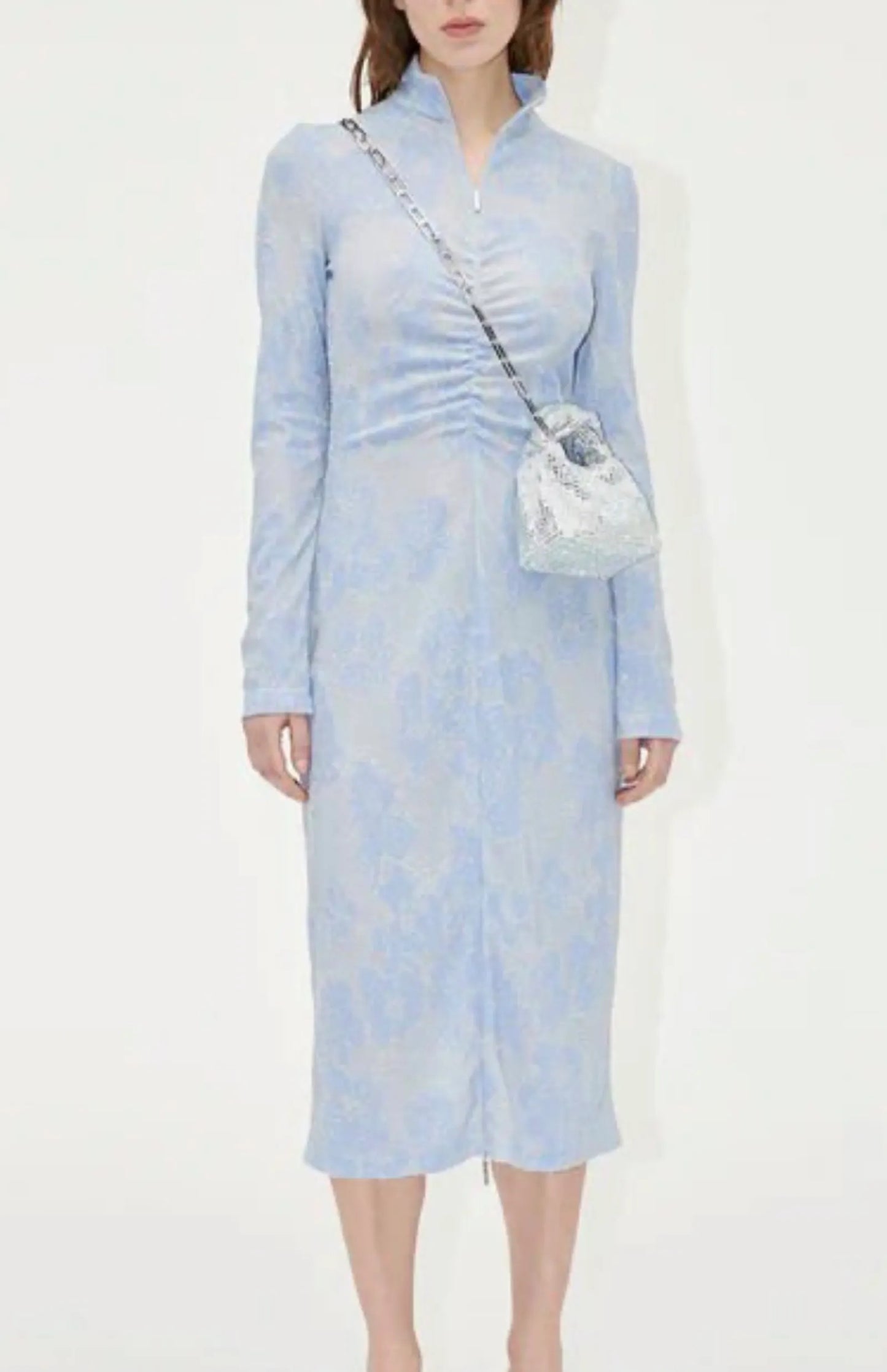 Stine Goya Freya Floral Relief Jersey Dress