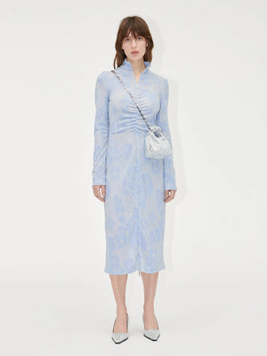 Stine Goya Freya Floral Relief Jersey Dress