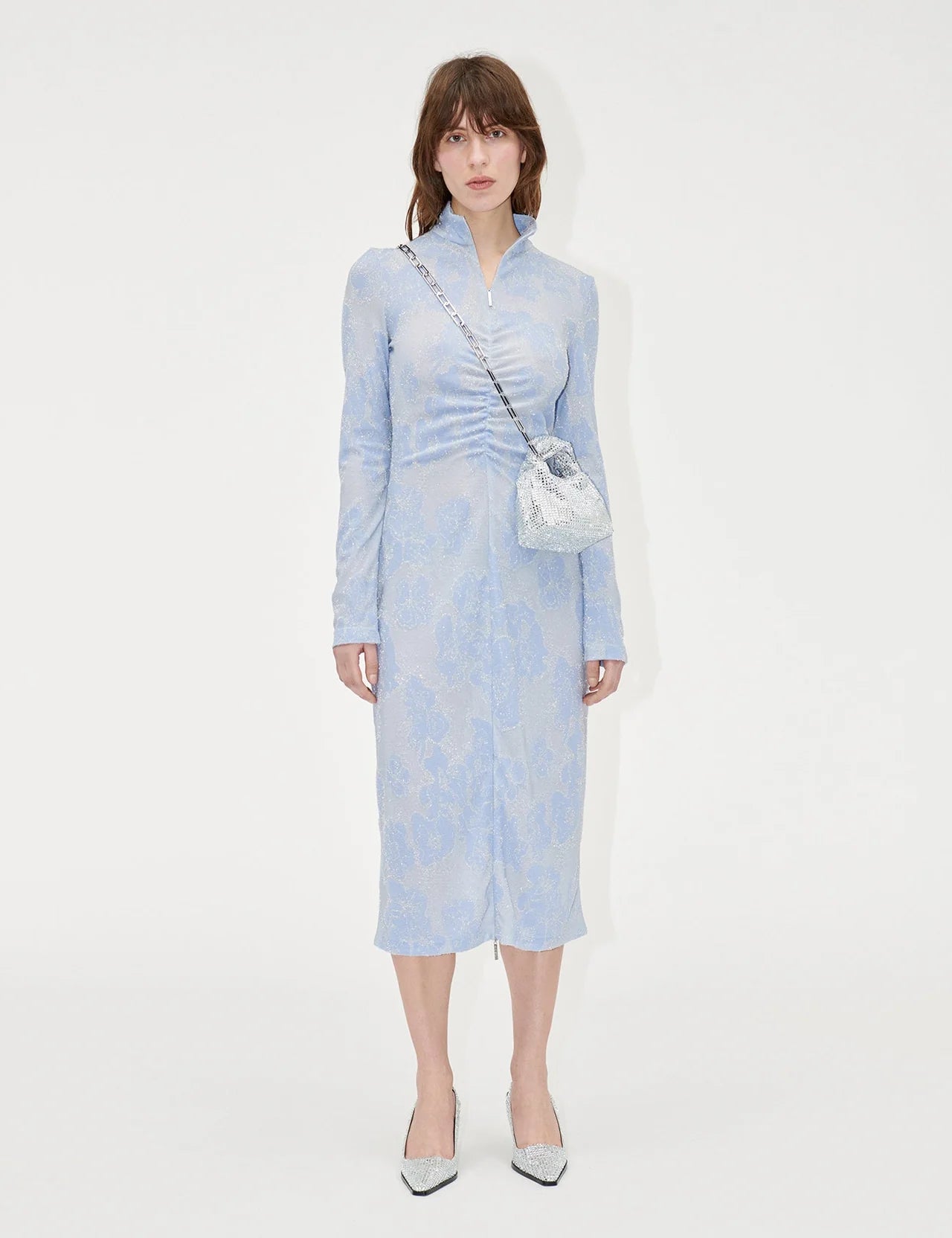 Stine Goya Freya Floral Relief Jersey Dress