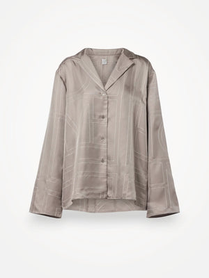 Toteme Monogram Silk Pj Blouse