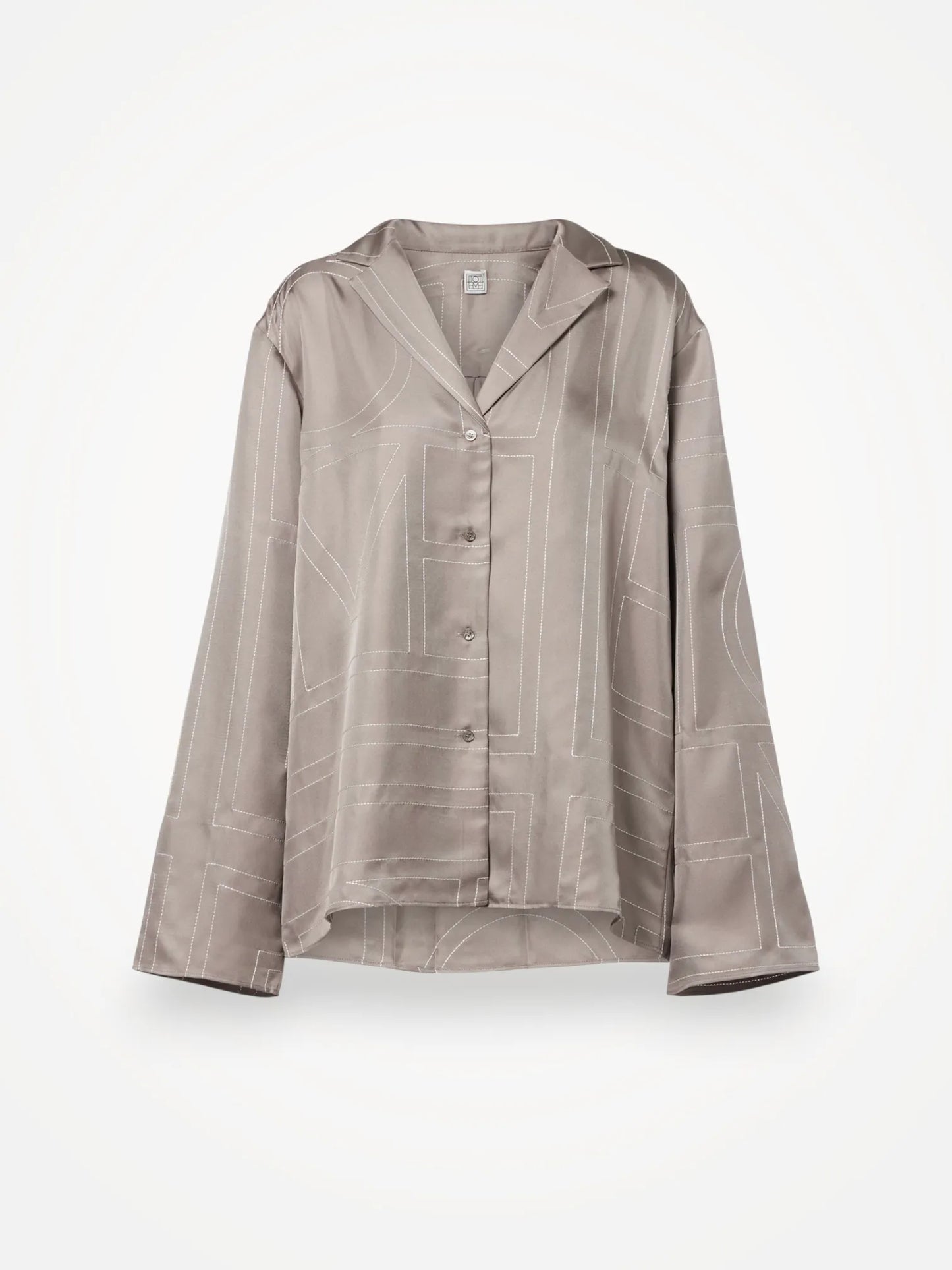 Toteme Monogram Silk Pj Blouse