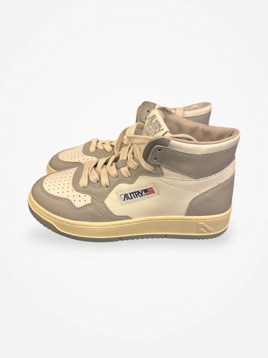 Autry Medlist Mid Bricolour-skinnsneakers NWOT