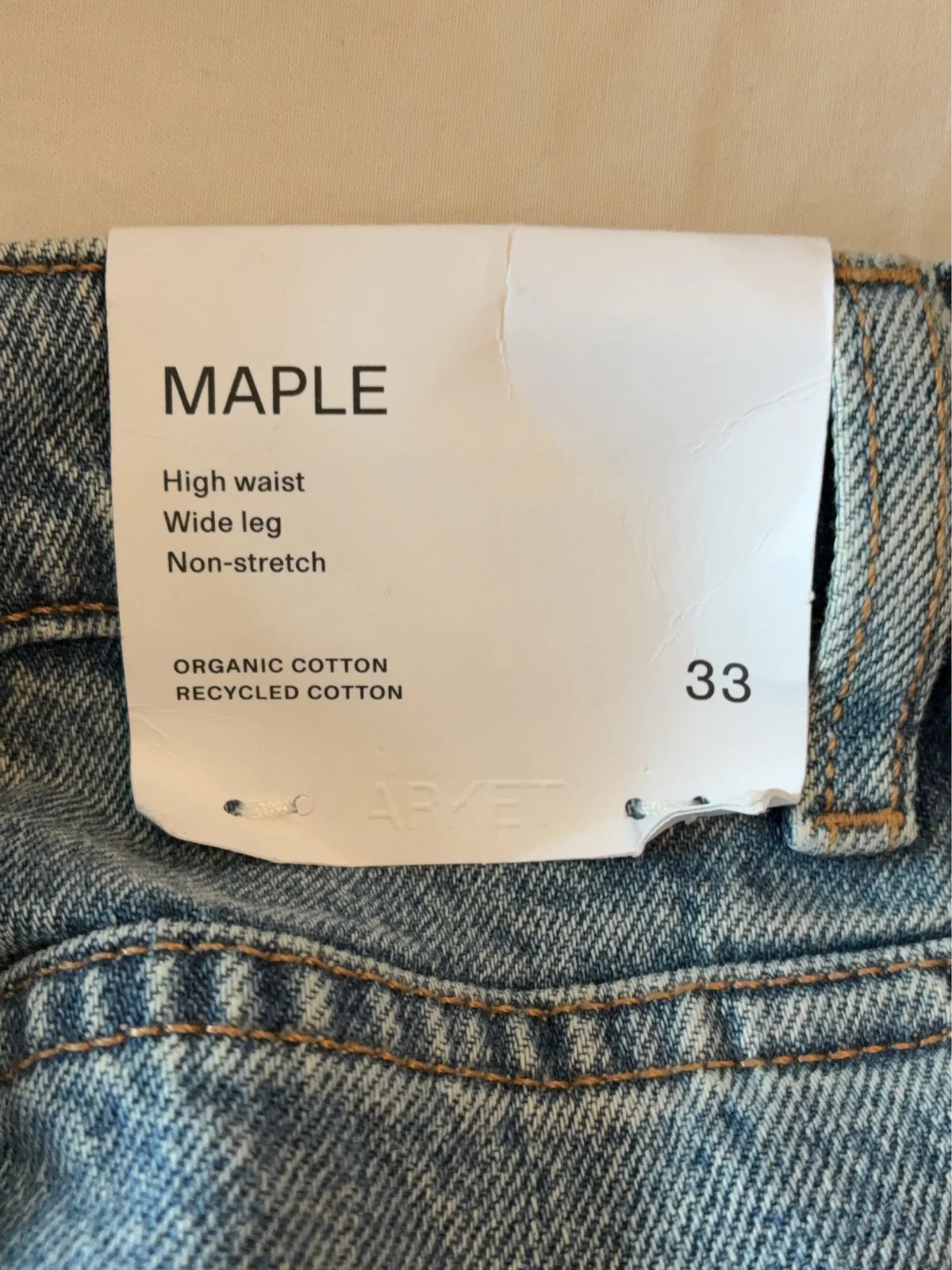 Arket Maple-jeans NWT