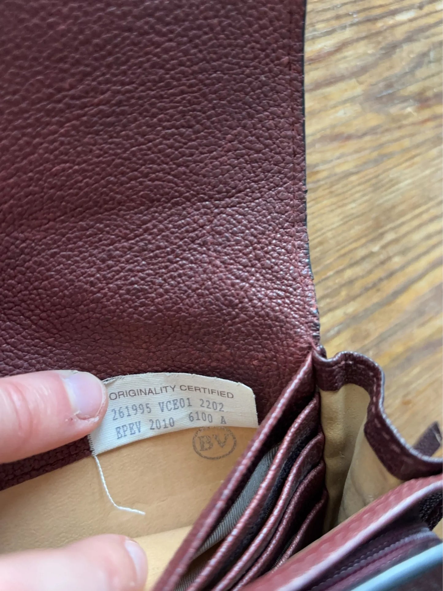 Bottega Veneta-skinnplånbok