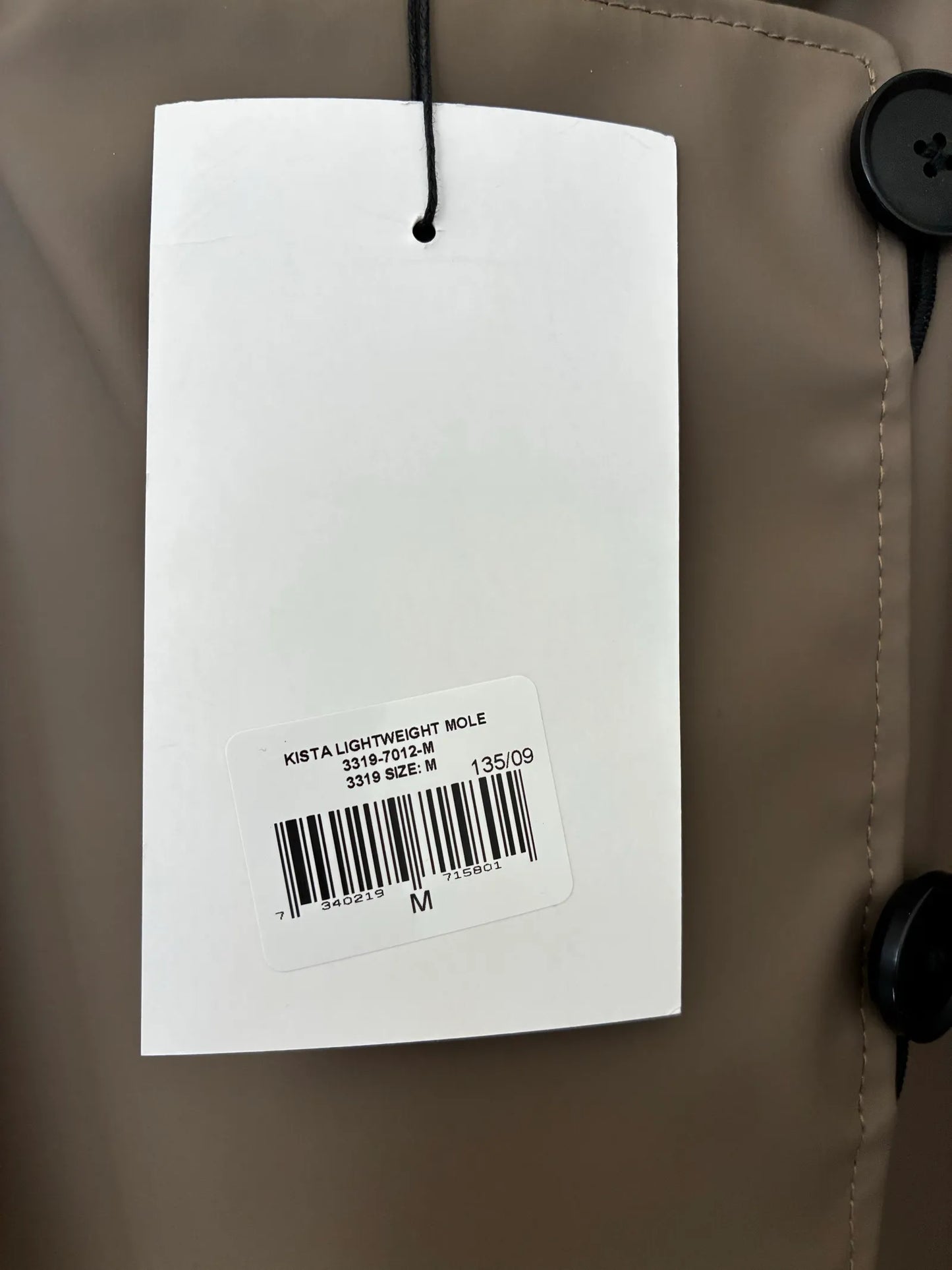 Stutterheim Kista Lightweght Mole-regnjacka NWT