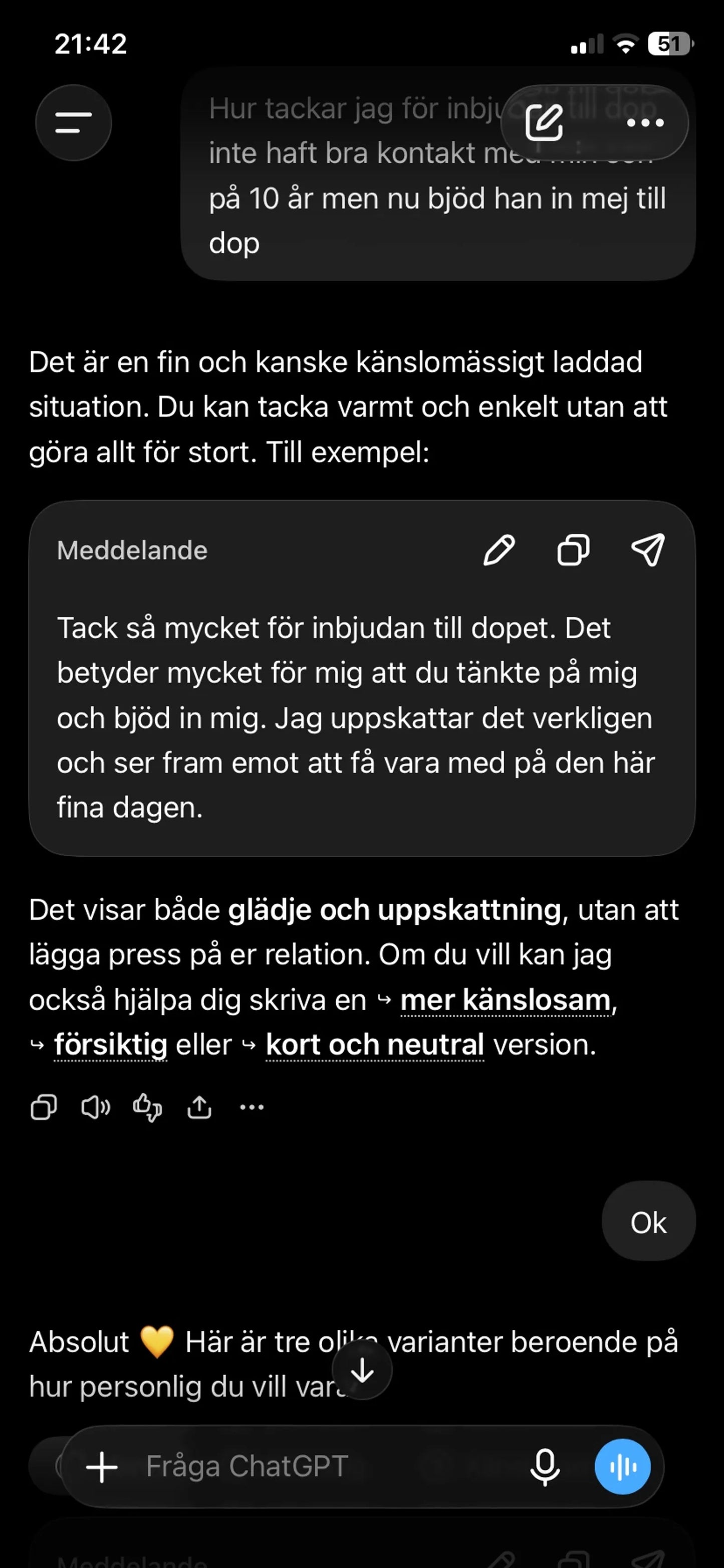 Ottod'Ame-kjol NWOT