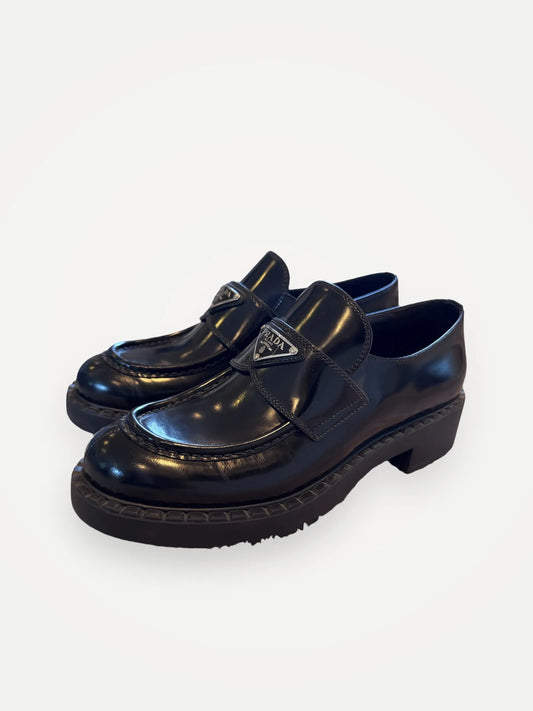 Prada Platform-skinnloafers